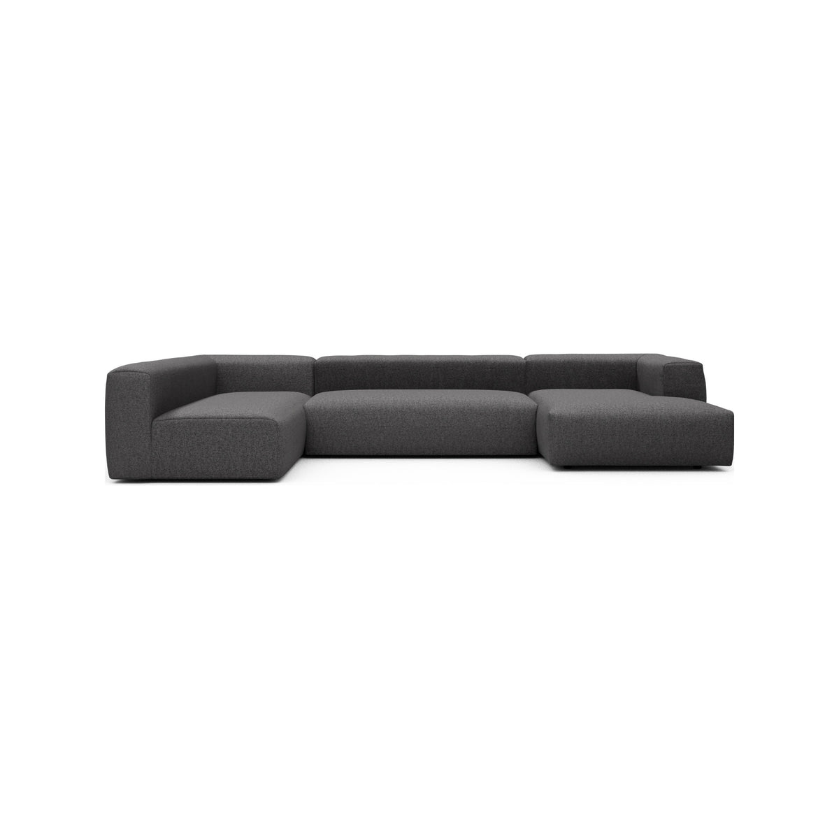 Kragelund Kornum modulsofa 2,5 + 2 hjørnesofa + chaiselong (H) i Sama 337 Anthracite
