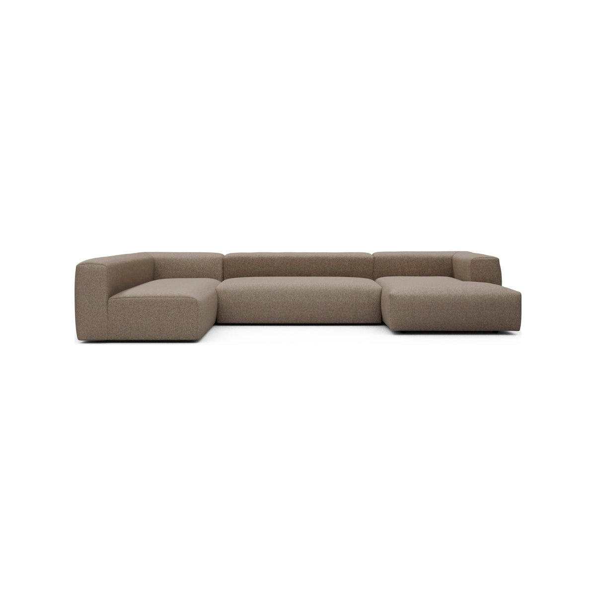 Kragelund Kornum modulsofa 2,5 + 2 hjørnesofa + chaiselong (H) i Sama 338 Antelope
