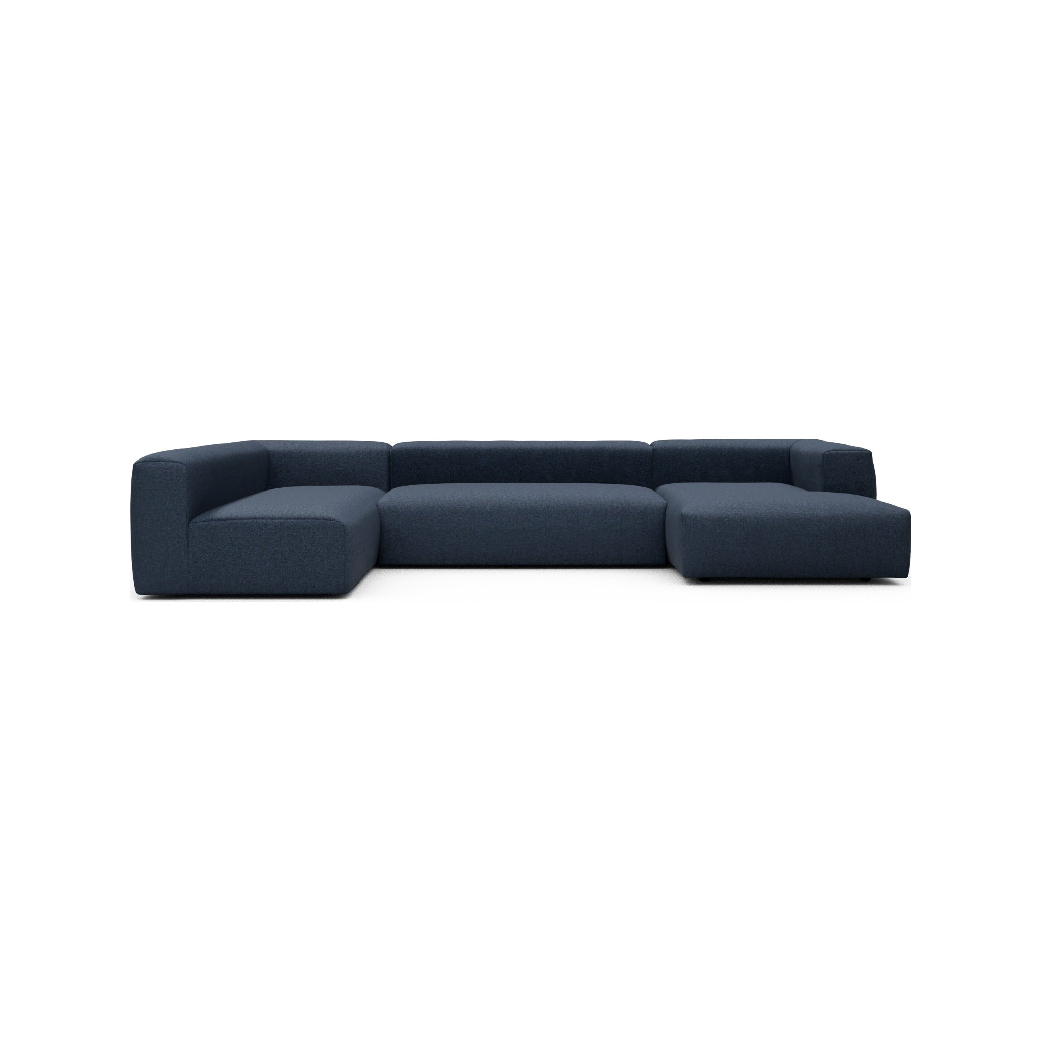 Kragelund Kornum modulsofa 2,5 + 2 hjørnesofa + chaiselong (H) i Sama 339 Deep Blue