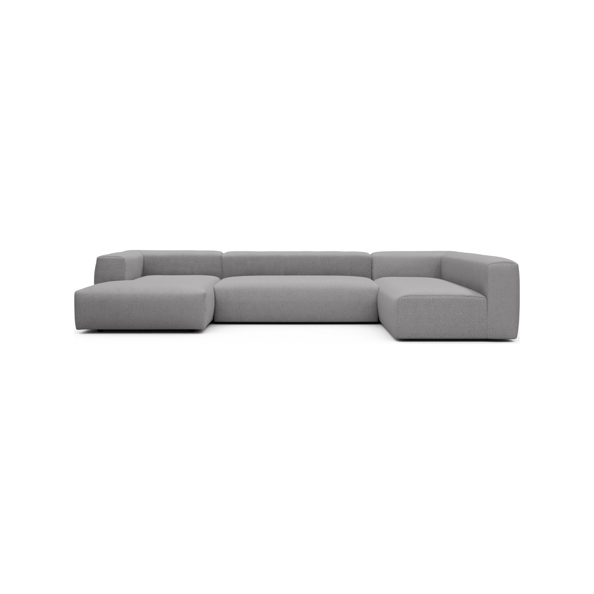 Kragelund Kornum modulsofa 2,5 + 2 hjørnesofa + chaiselong (V) i Sama 336 Grey