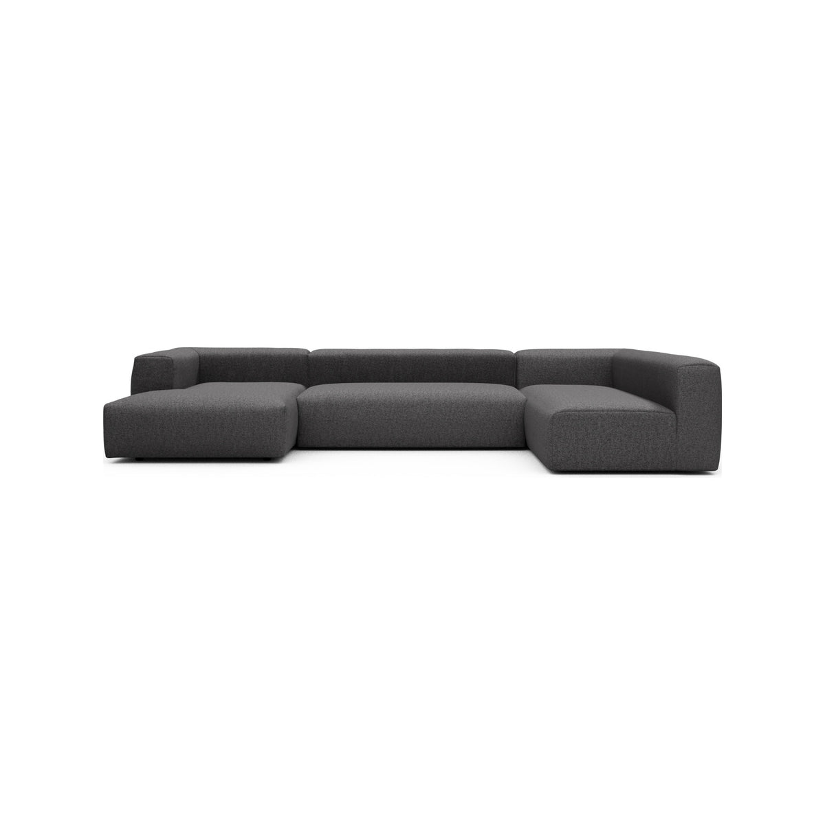 Kragelund Kornum modulsofa 2,5 + 2 hjørnesofa + chaiselong (V) i Sama 337 Anthracite