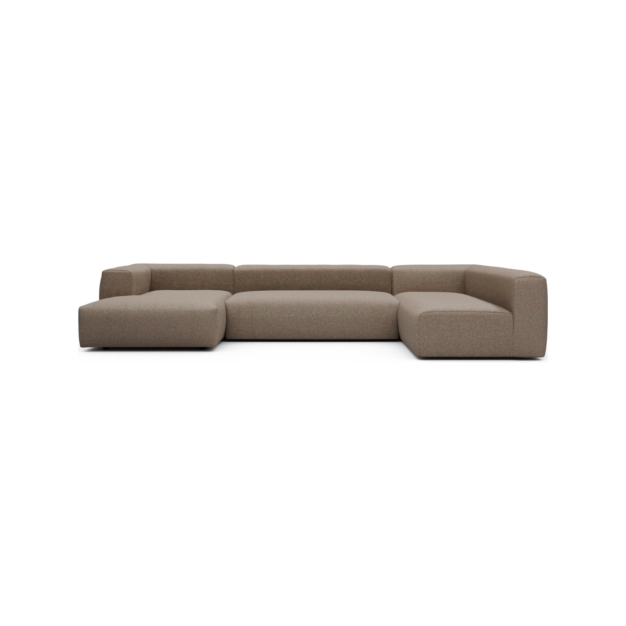 Kragelund Kornum modulsofa 2,5 + 2 hjørnesofa + chaiselong (V) i Sama 338 Antelope