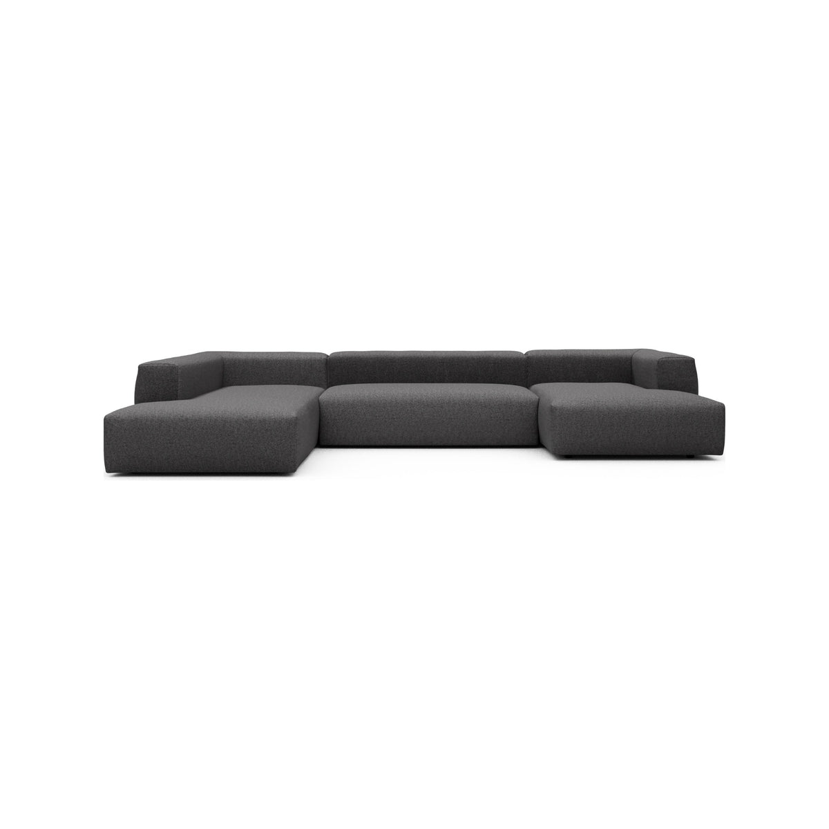 Kragelund Kornum modulsofa Openend hjørnesofa + chaiselong (H) i Sama 337 Anthracite