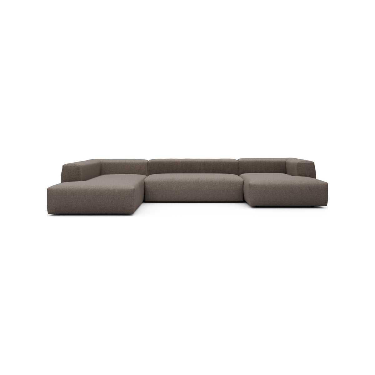 Kragelund Kornum modulsofa Openend hjørnesofa + chaiselong (H) i Sama 340 Stone