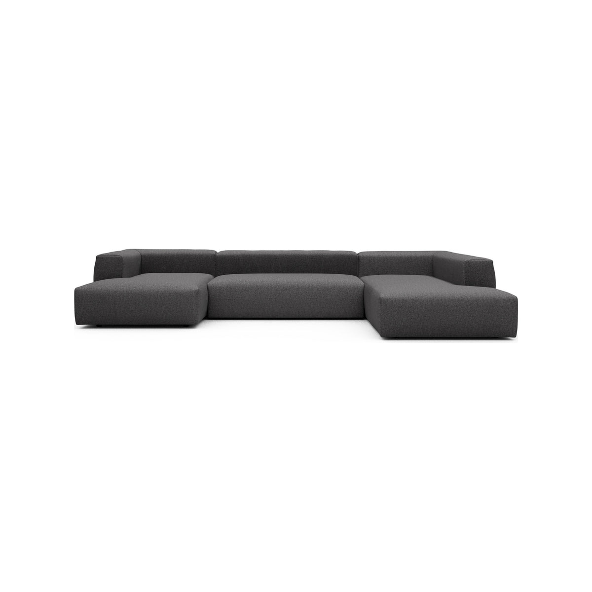 Kragelund Kornum modulsofa Openend hjørnesofa + chaiselong (V) i Sama 337 Anthracite