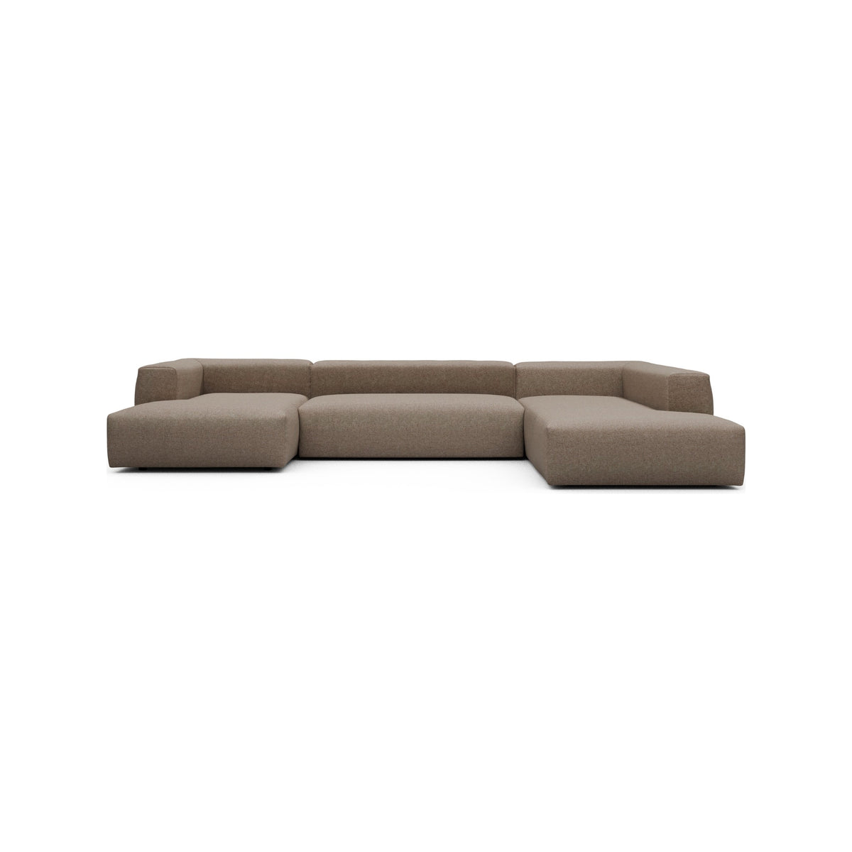 Kragelund Kornum modulsofa Openend hjørnesofa + chaiselong (V) i Sama 338 Antelope