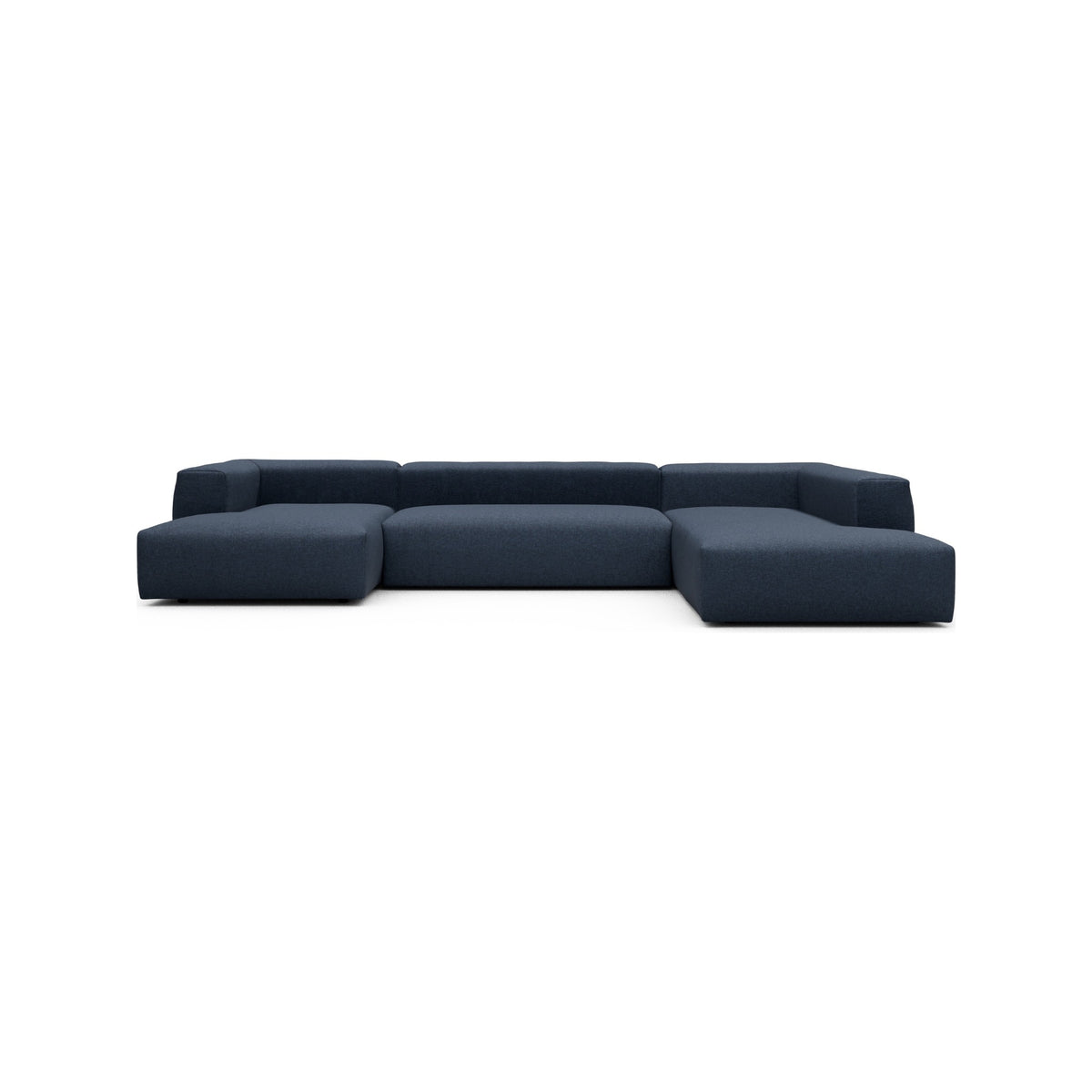 Kragelund Kornum modulsofa Openend hjørnesofa + chaiselong (V) i Sama 339 Deep Blue