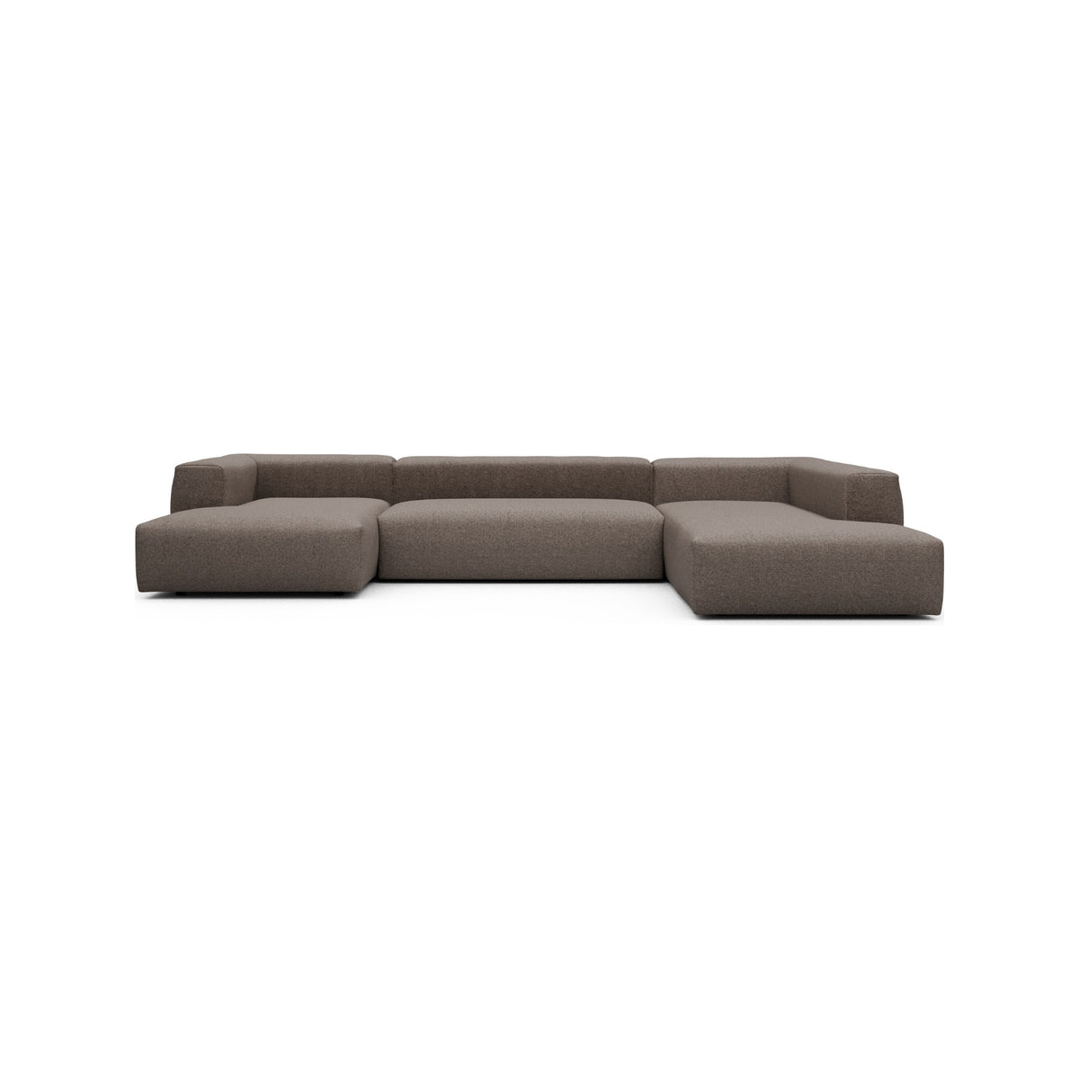 Kragelund Kornum modulsofa Openend hjørnesofa + chaiselong (V) i Sama 340 Stone