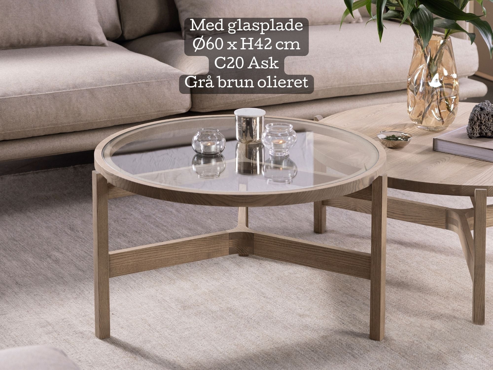 Optic rundt sofabord