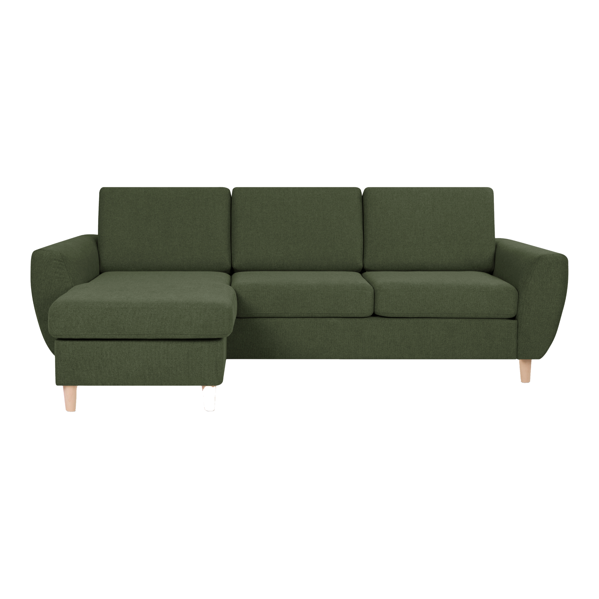 Lexpo Wendy sofa, opstilling 1, i Austin stof Winter Moss Green