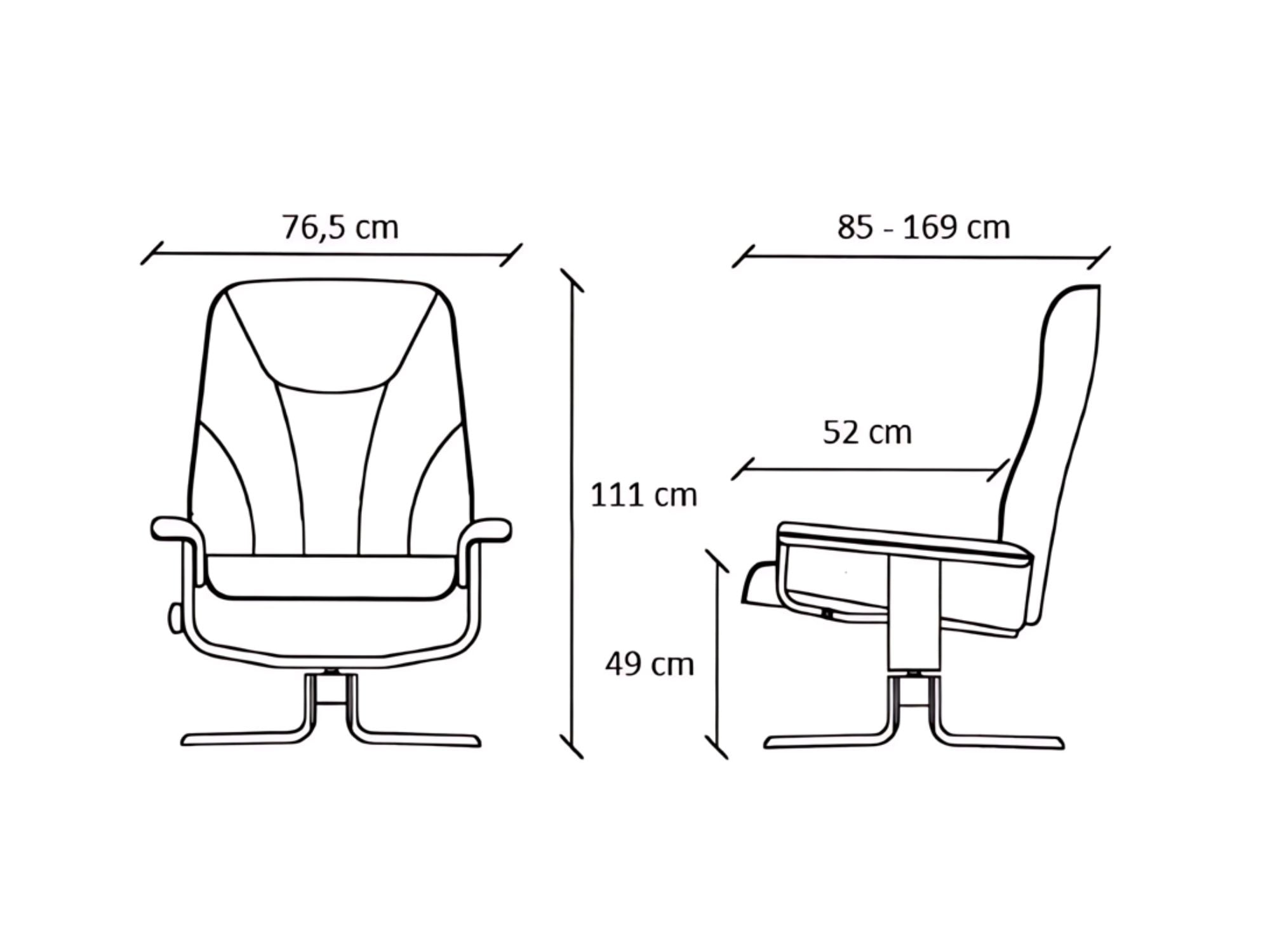 Alex lænestol m. recliner (motorbetjent)