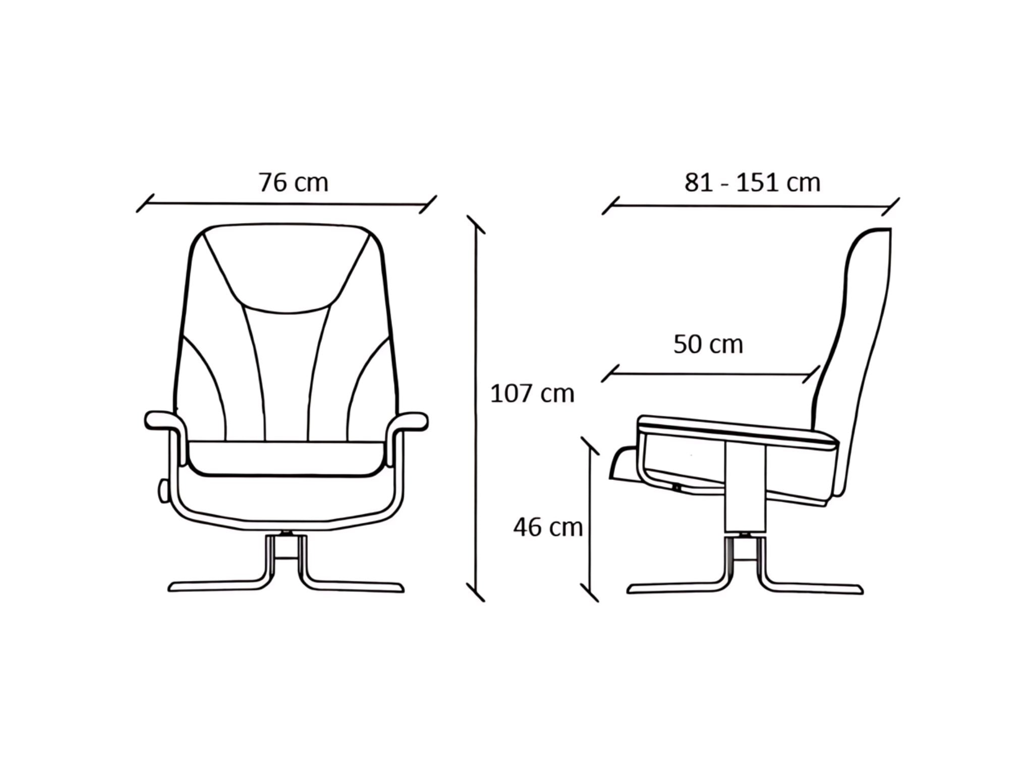 Mars 2 lænestol m. recliner