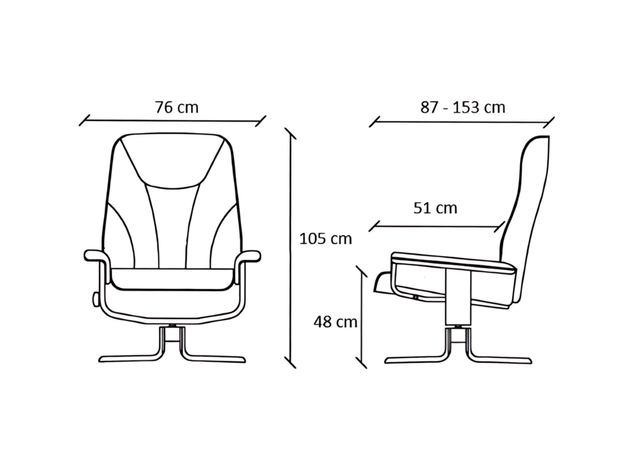 Mars 4 lænestol m. recliner