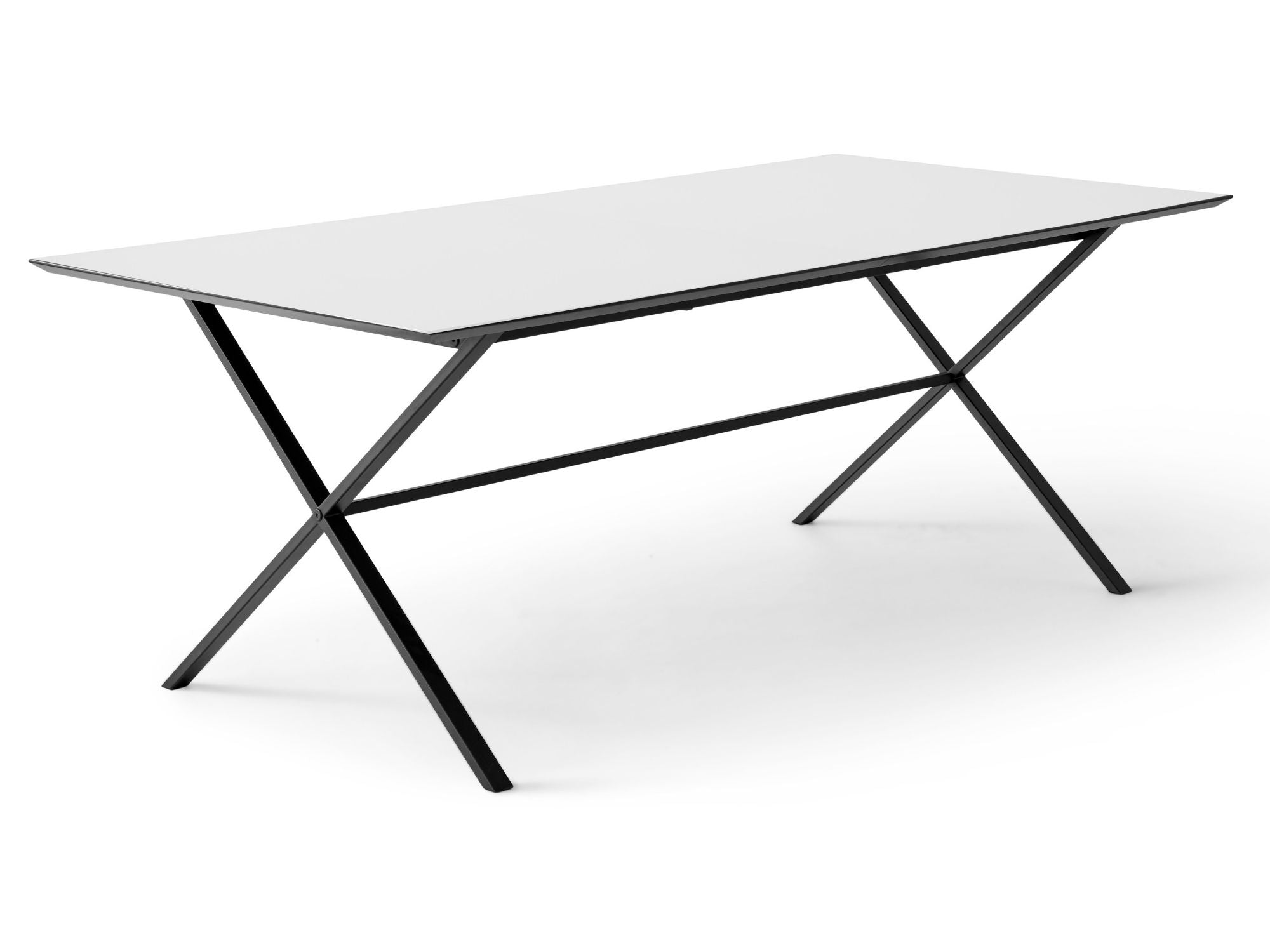 Spisebord m. cross stel (L165 x B90 cm)