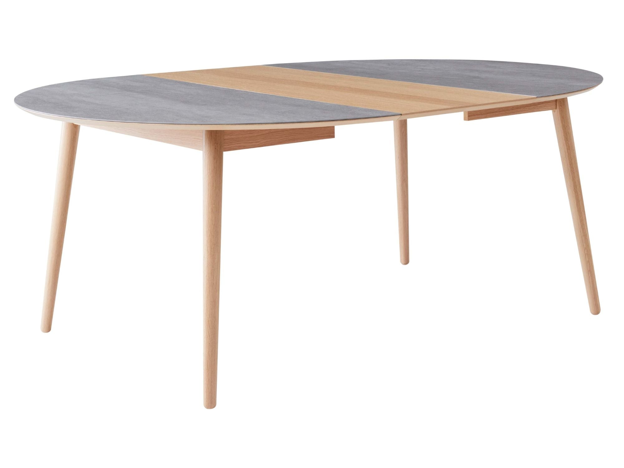 Rundt spisebord m. træstel (Ø 135 cm)