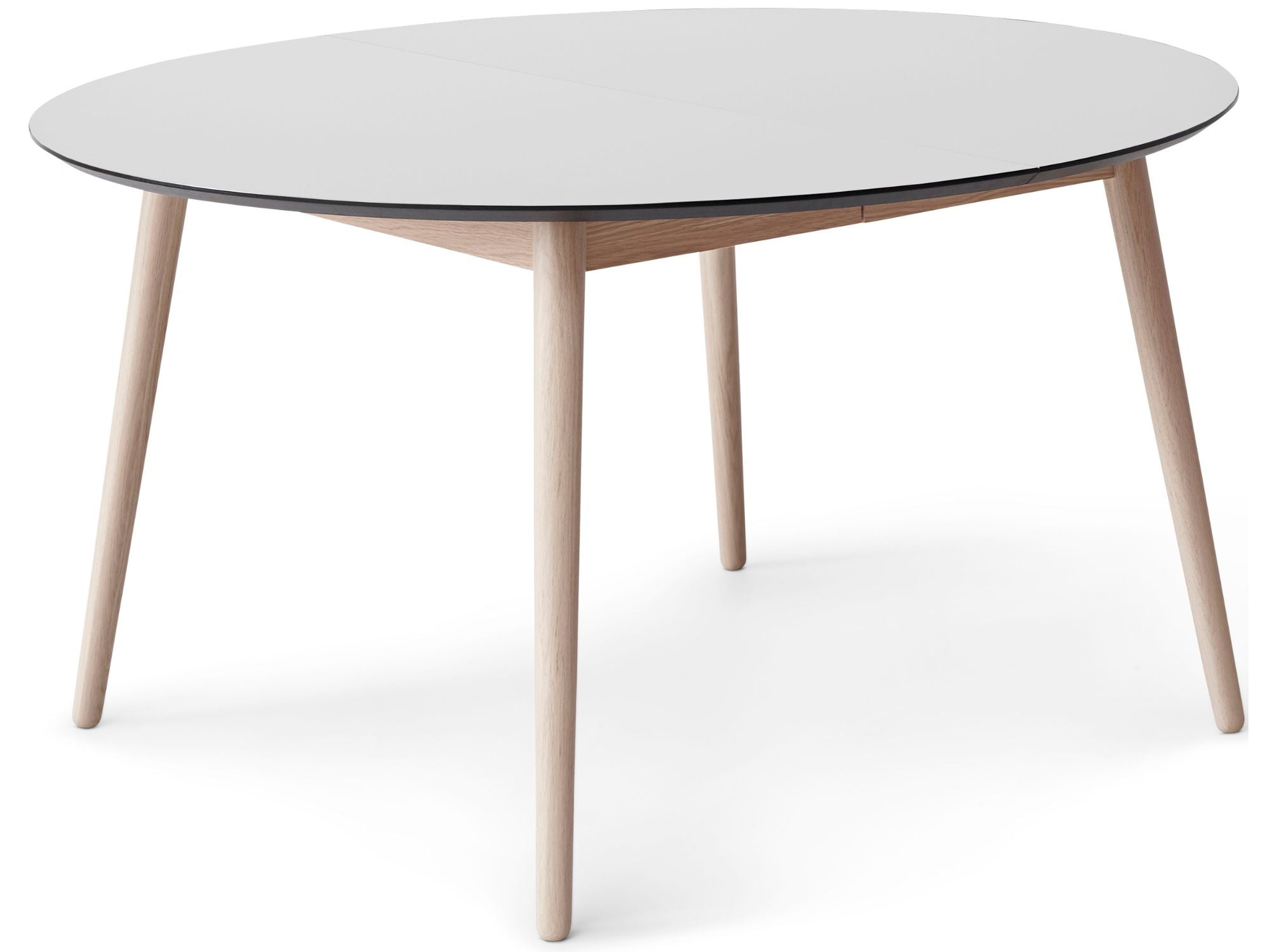 Rundt spisebord m. træstel (Ø 135 cm)