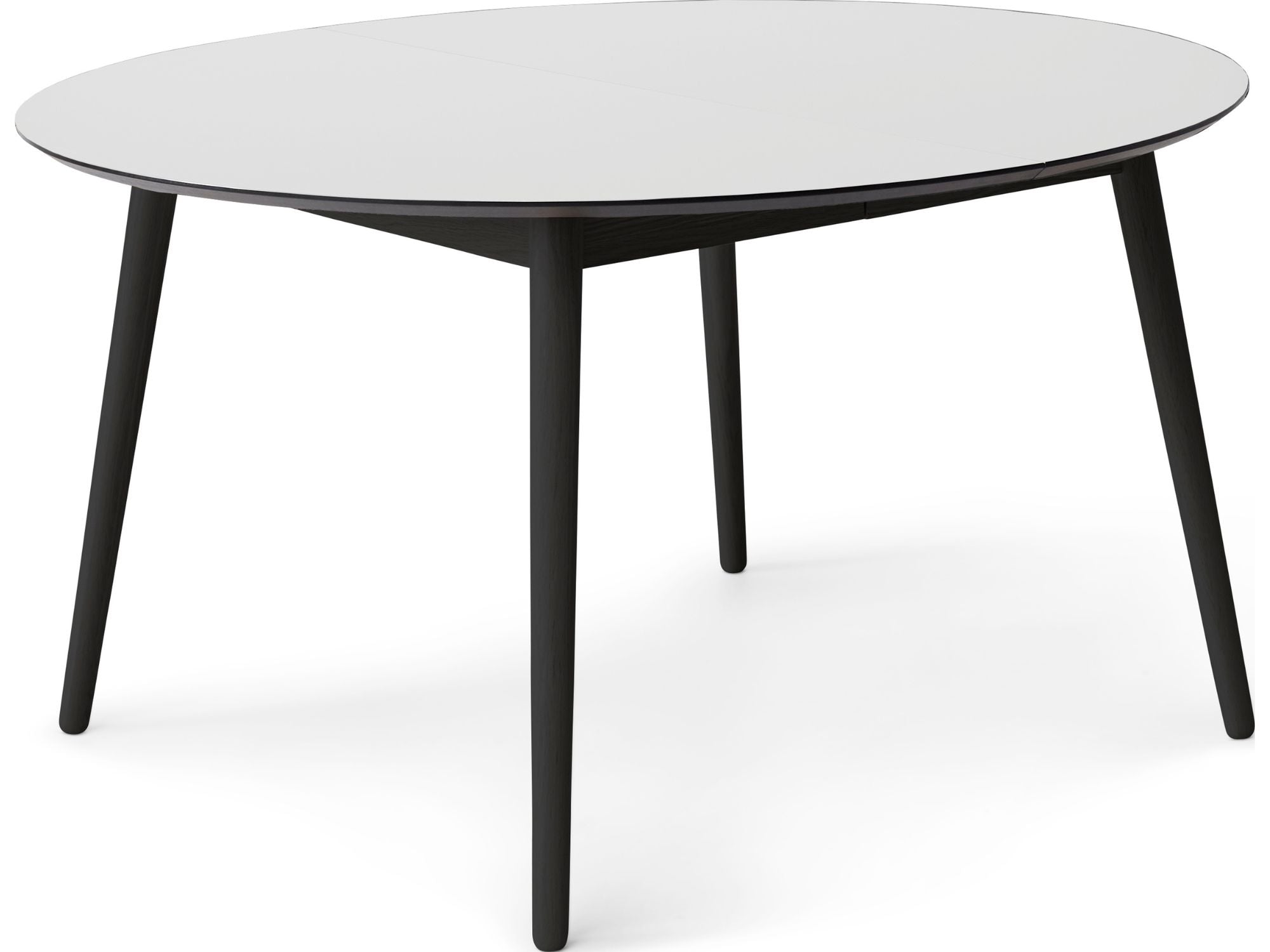 Rundt spisebord m. træstel (Ø 135 cm)