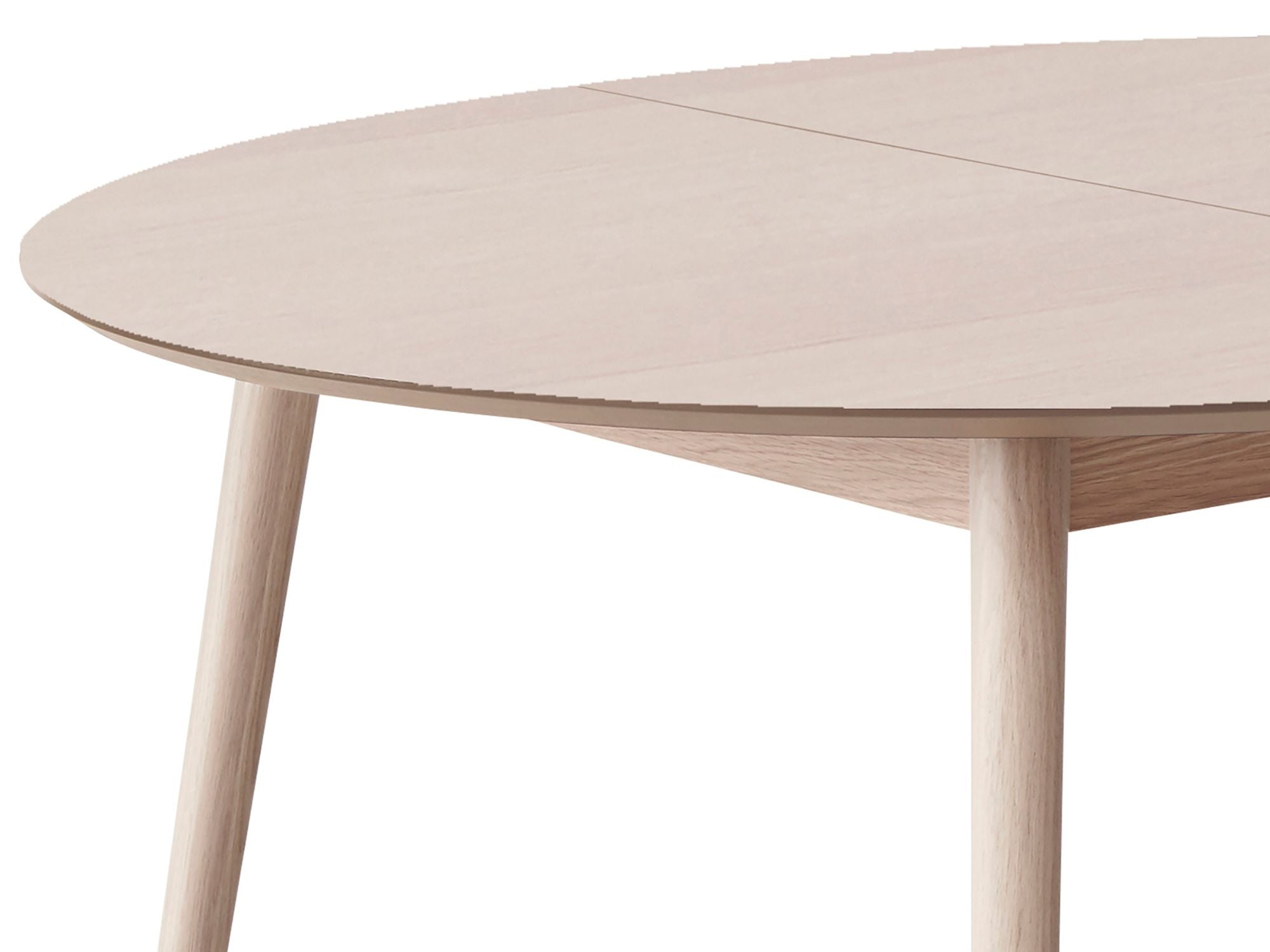 Rundt spisebord m. træstel (Ø 135 cm)
