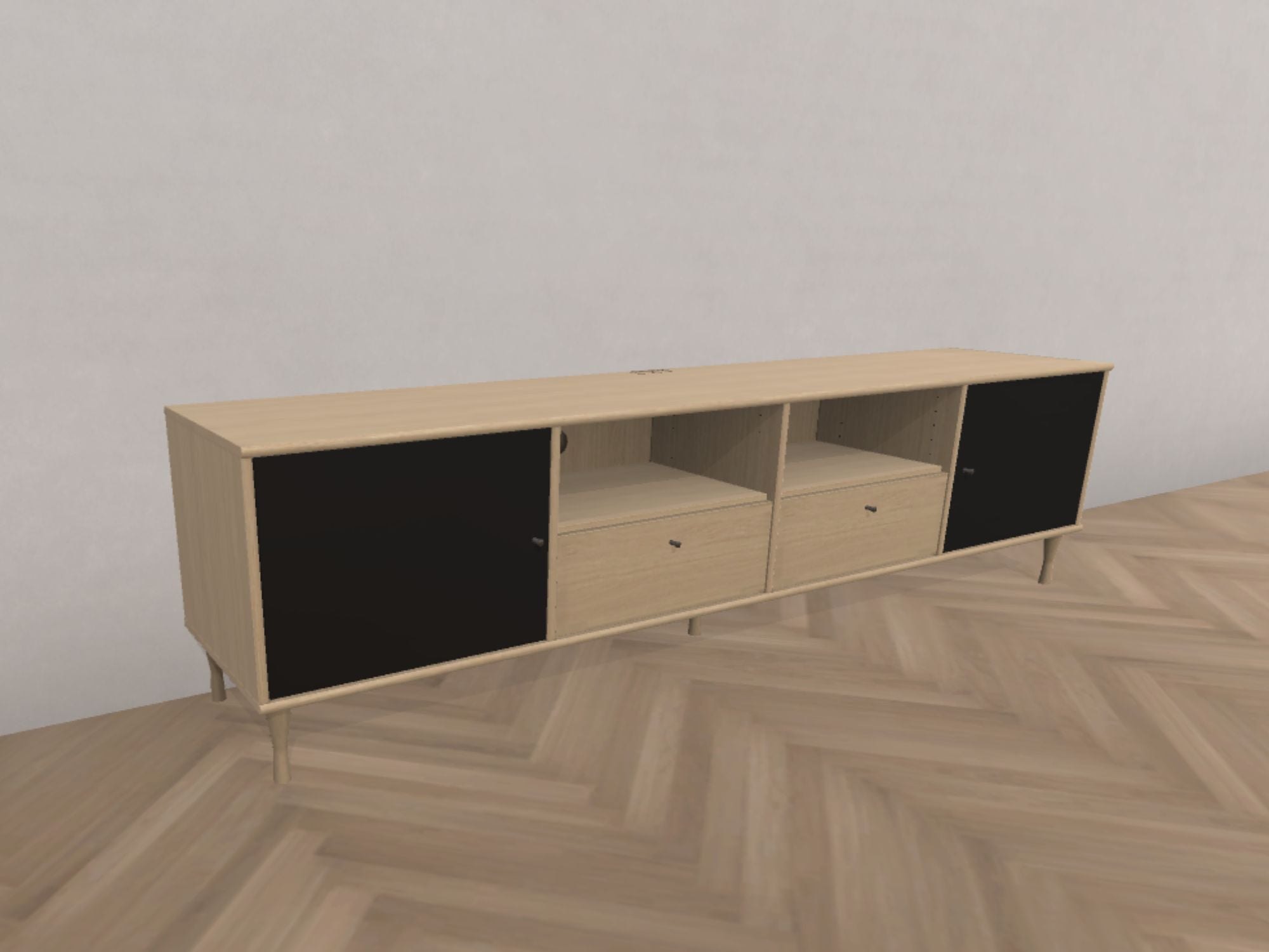 TV-møbel - opstilling 880