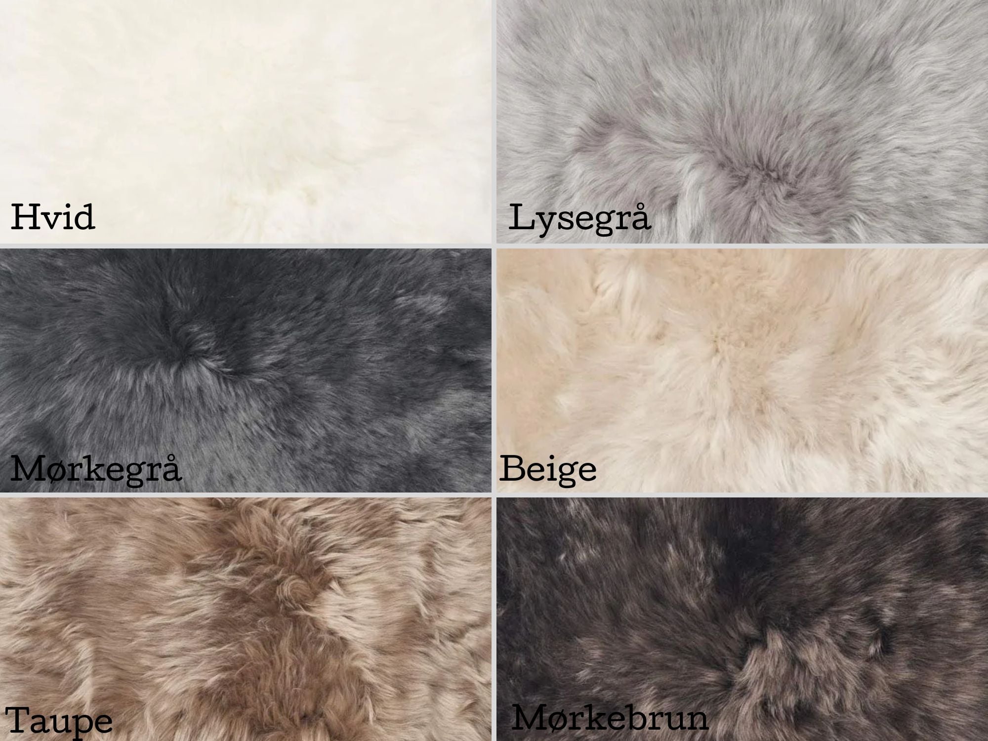 Designertæppe - sheepskin - New Zealand