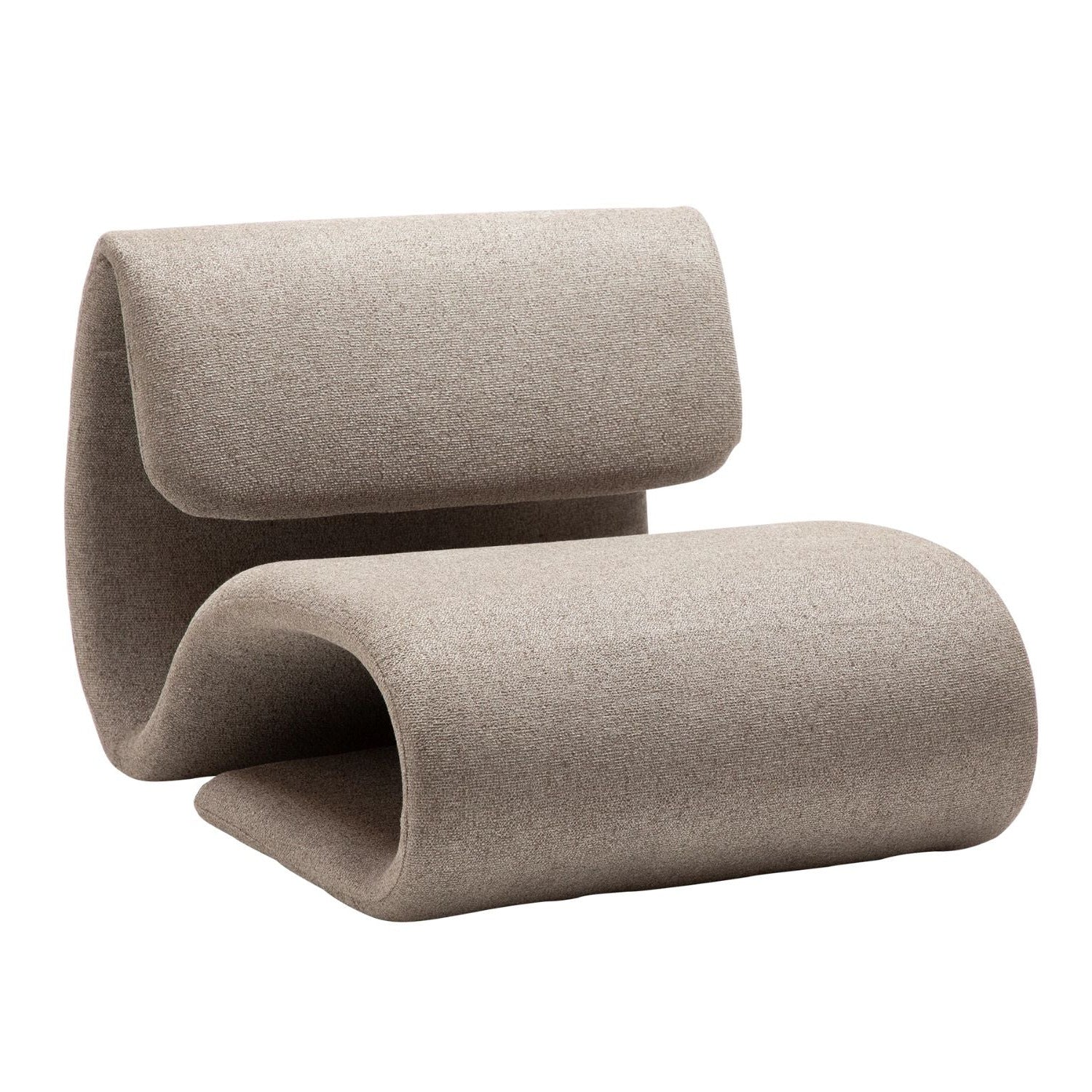 Dan-Form Dubna loungestol – Pebble Earth bouclé