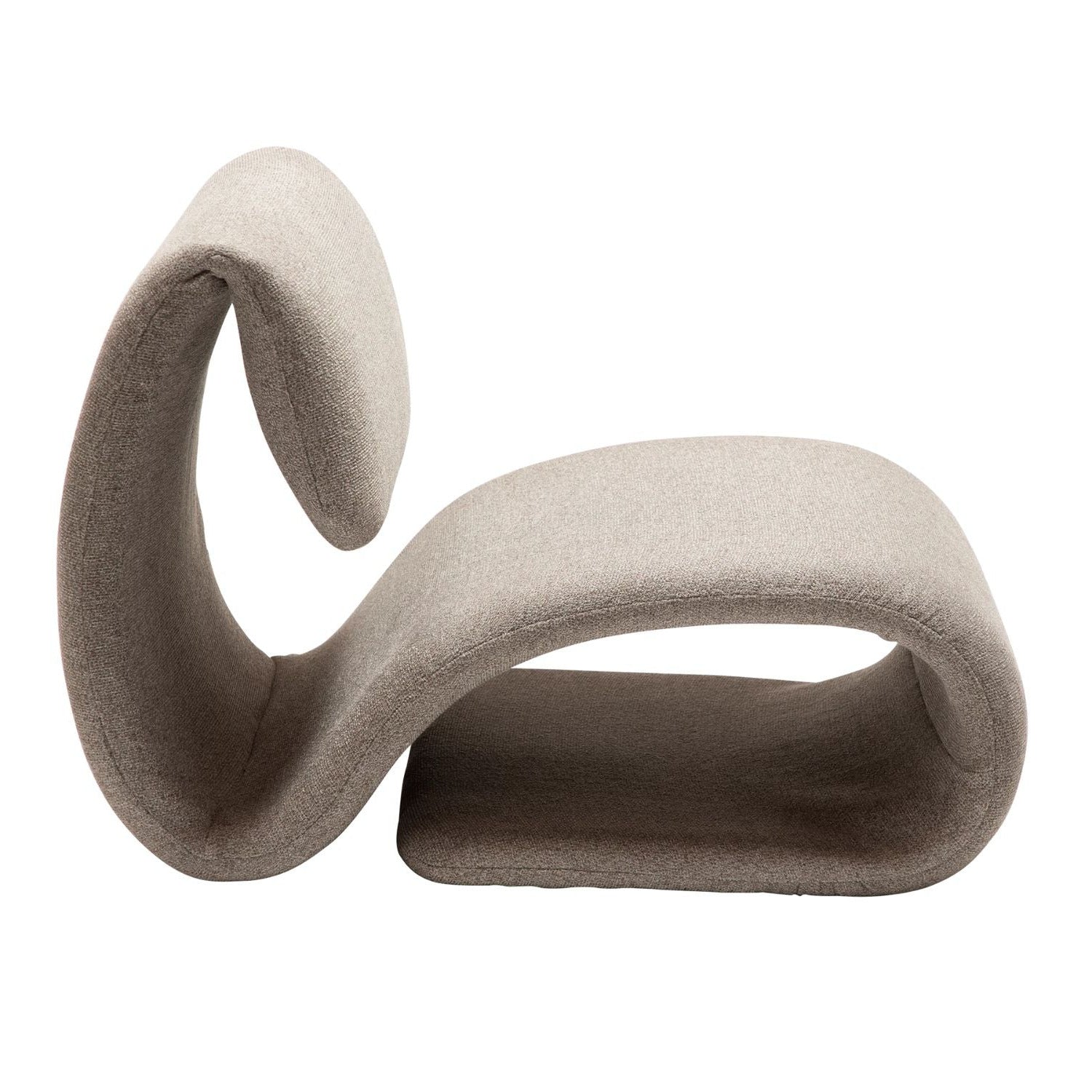 Dan-Form Dubna loungestol – Pebble Earth bouclé