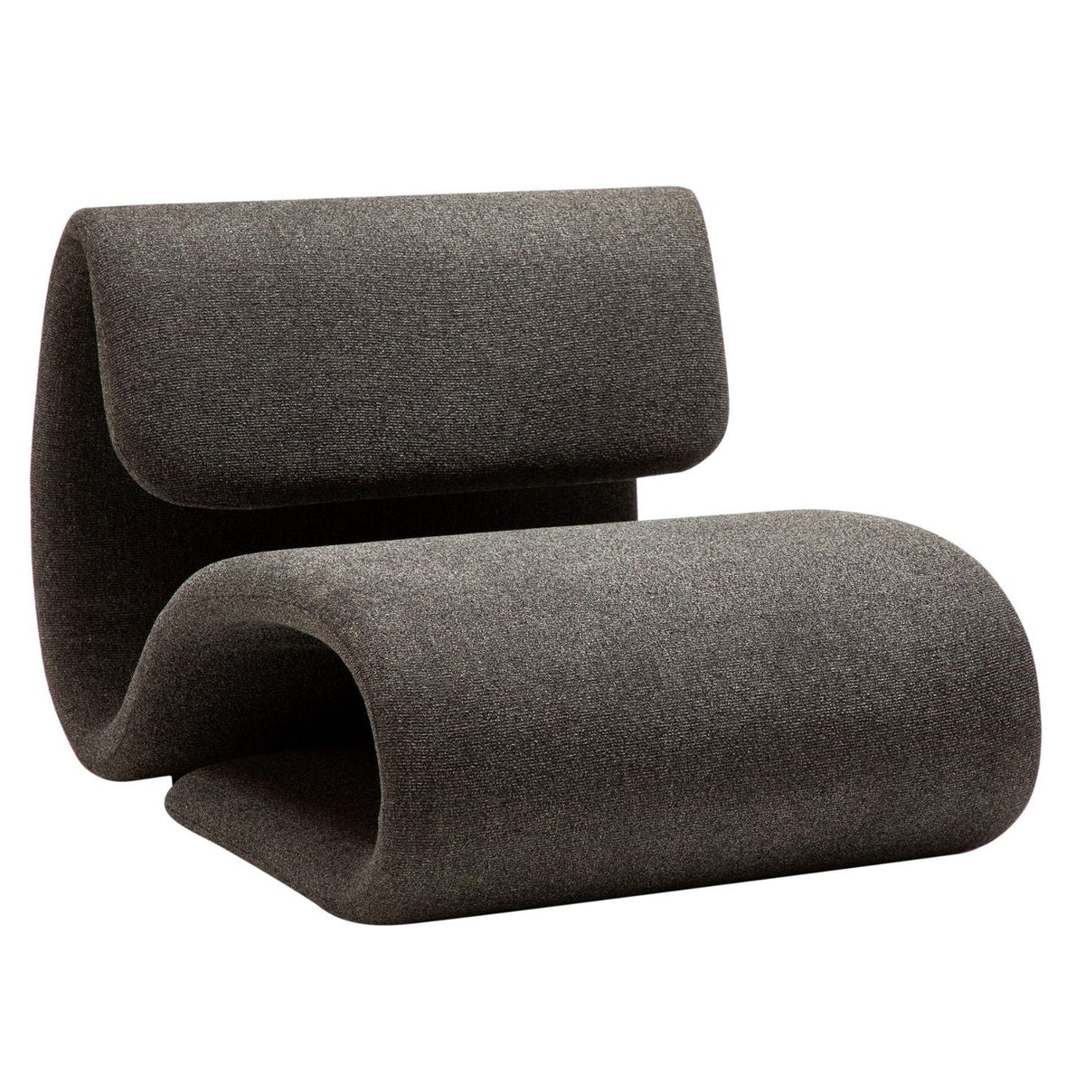 Dan-Form Dubna loungestol – Pebble Grey bouclé