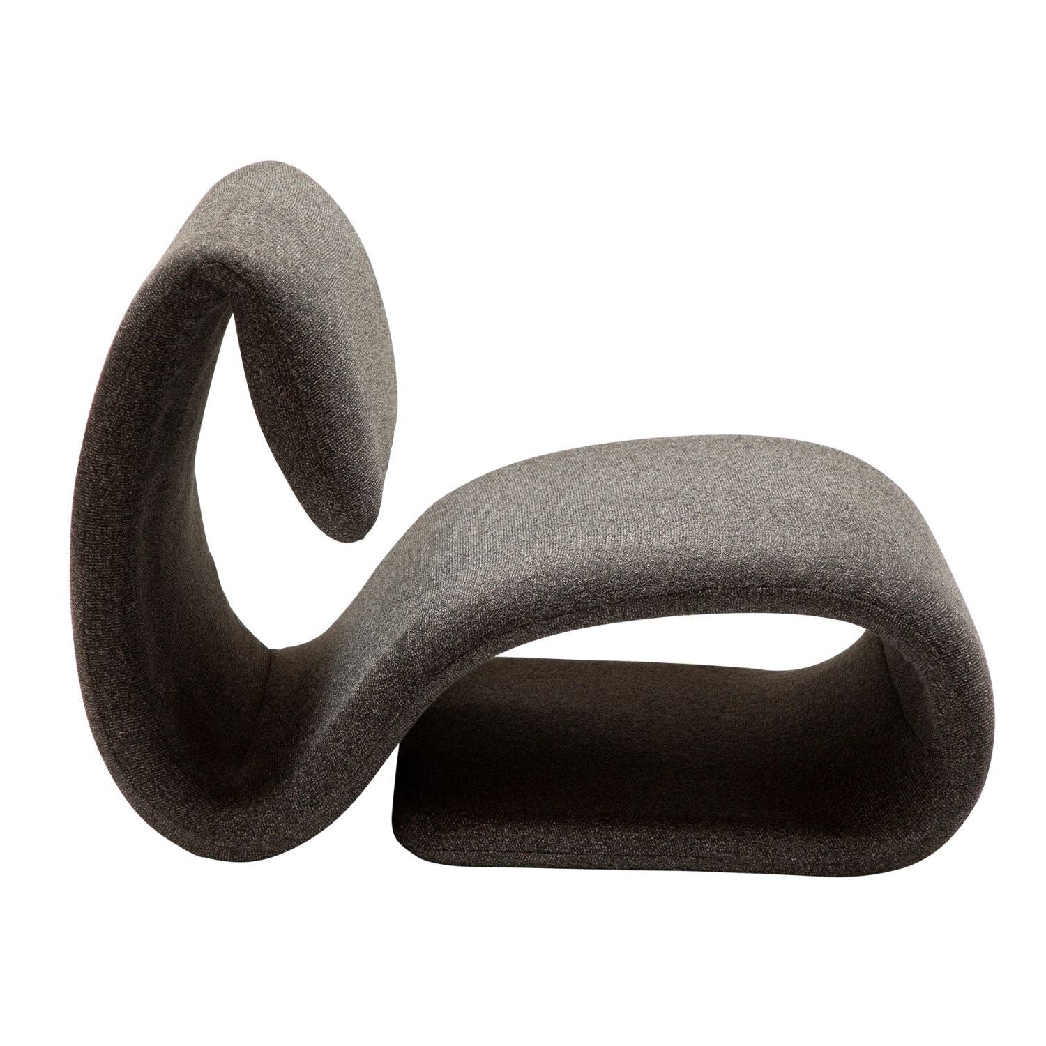 Dan-Form Dubna loungestol – Pebble Grey bouclé
