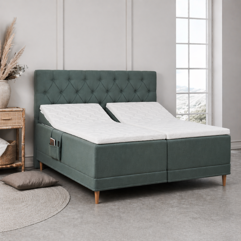 Premium boxelevationsseng inkl. sengeben