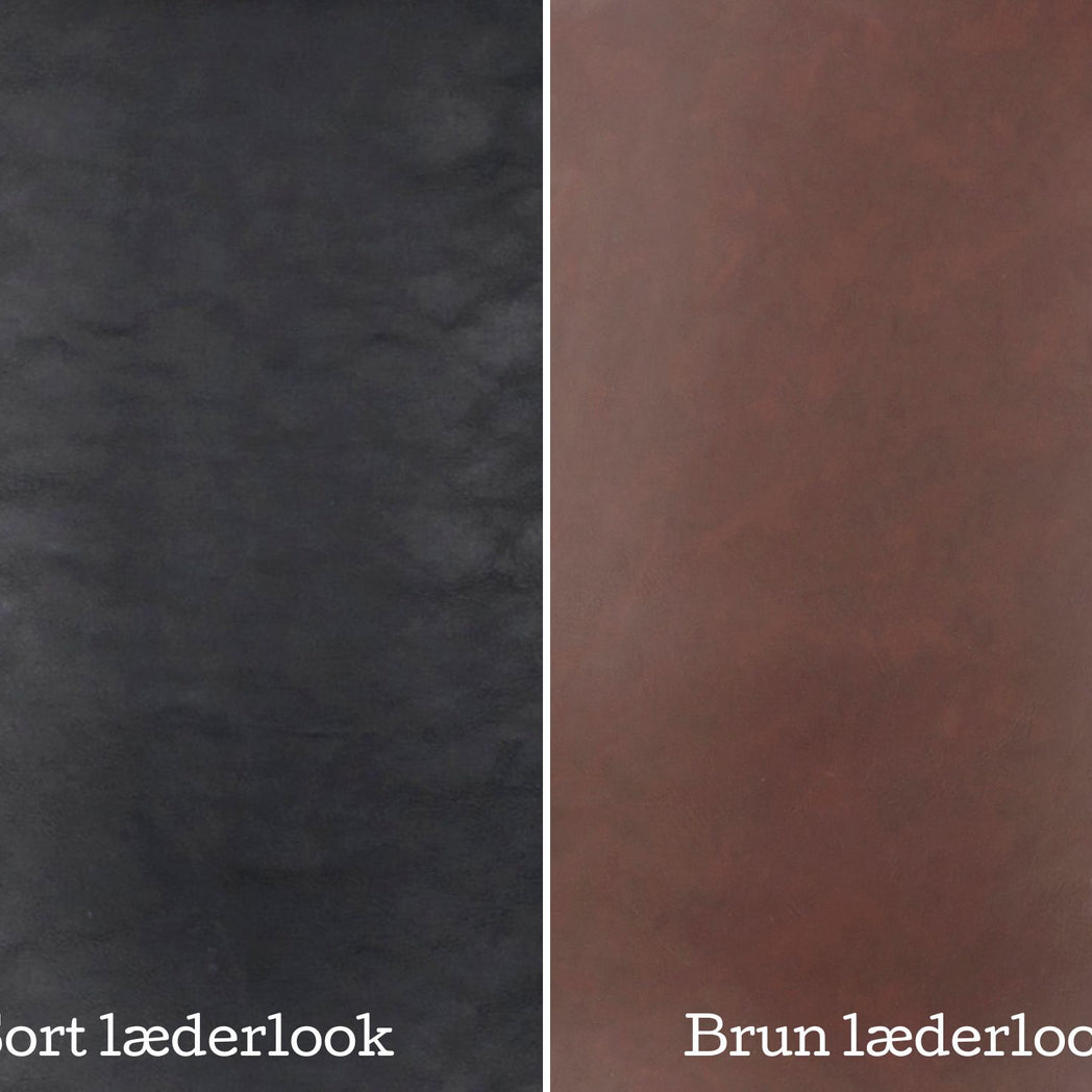 Rowico Auburn counterstol i brunt og sort læderlook