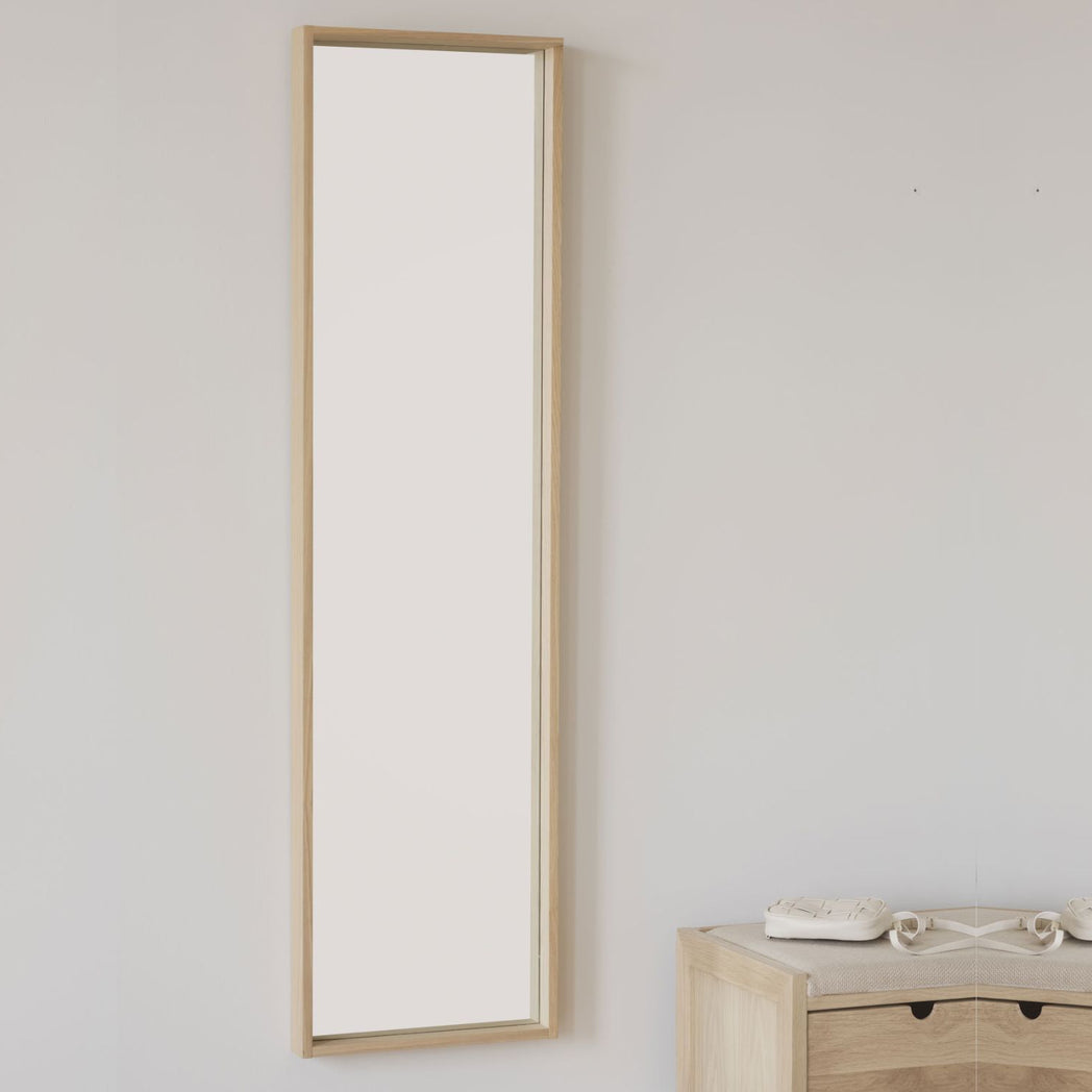 Rowico Hillmond spejl B40 x H150 cm i hvidpigmenteret eg