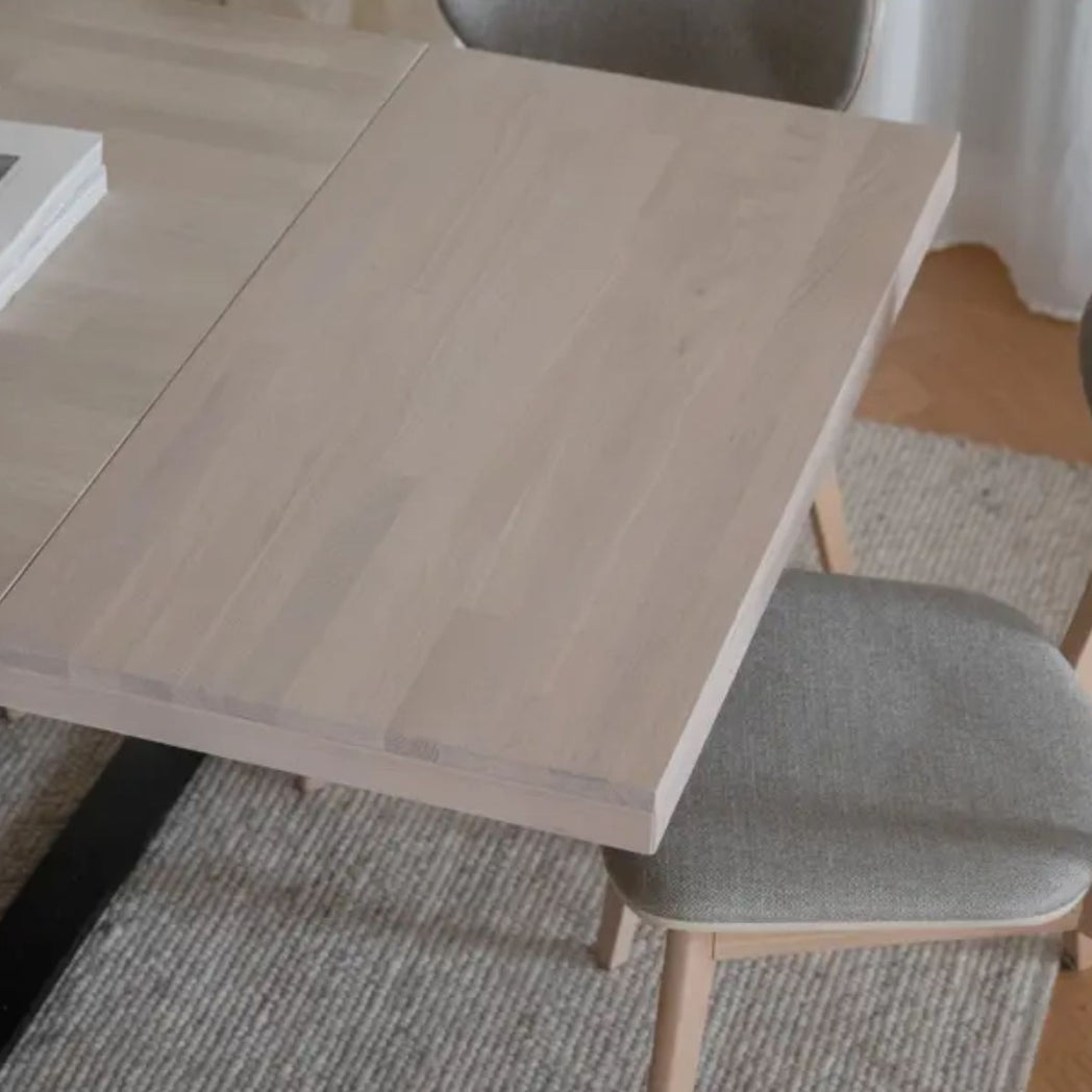 Rowico Tillægsplade til Brooklyn spisebord i hvidpigmenteret eg