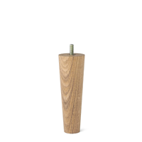 Runde koniske ben - eg - 14 cm