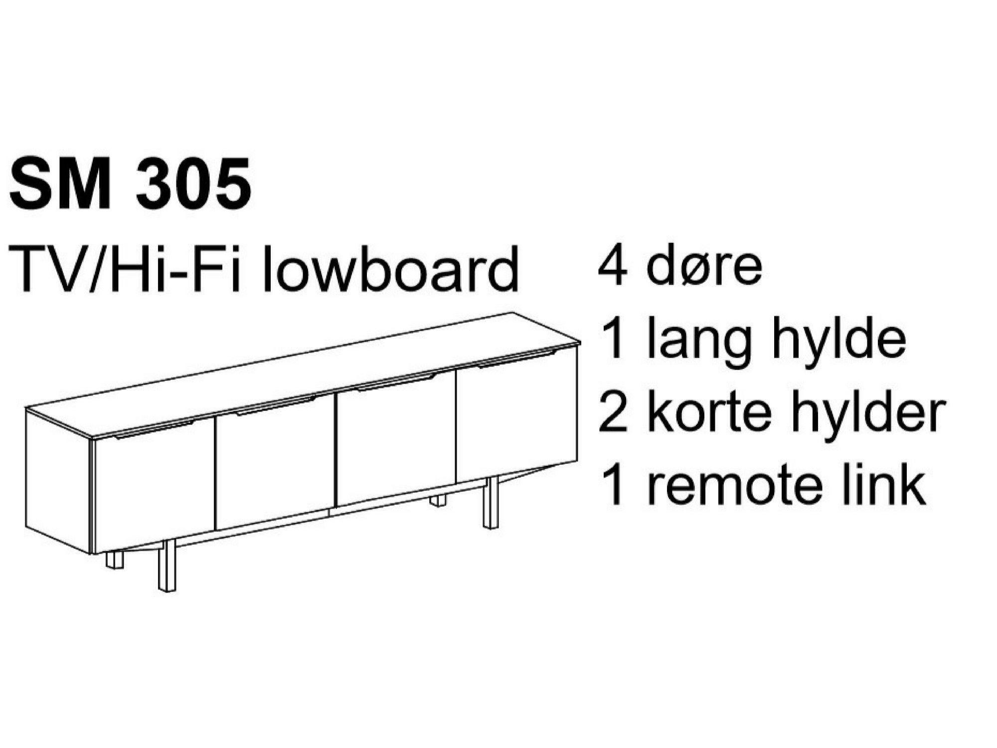 SM 305 TV-møbel