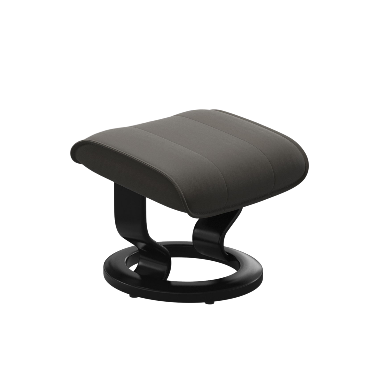 Stressless Admiral fodskammel med Classic-stel i Paloma Metal Grey