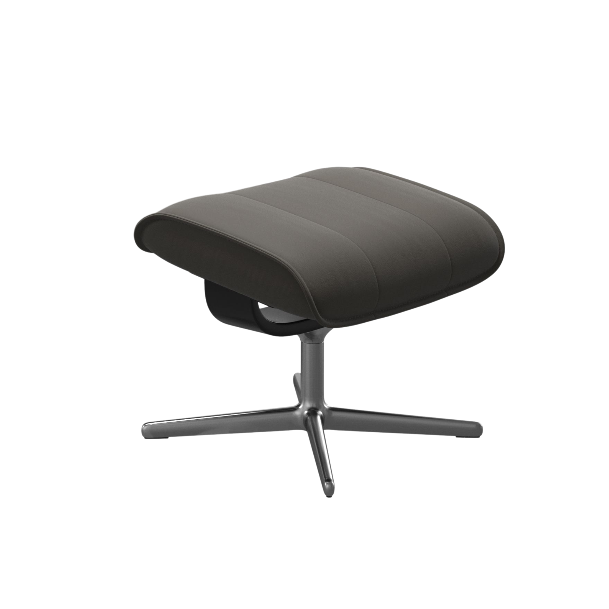 Stressless Admiral fodskammel med Cross-stel i Paloma Metal Grey