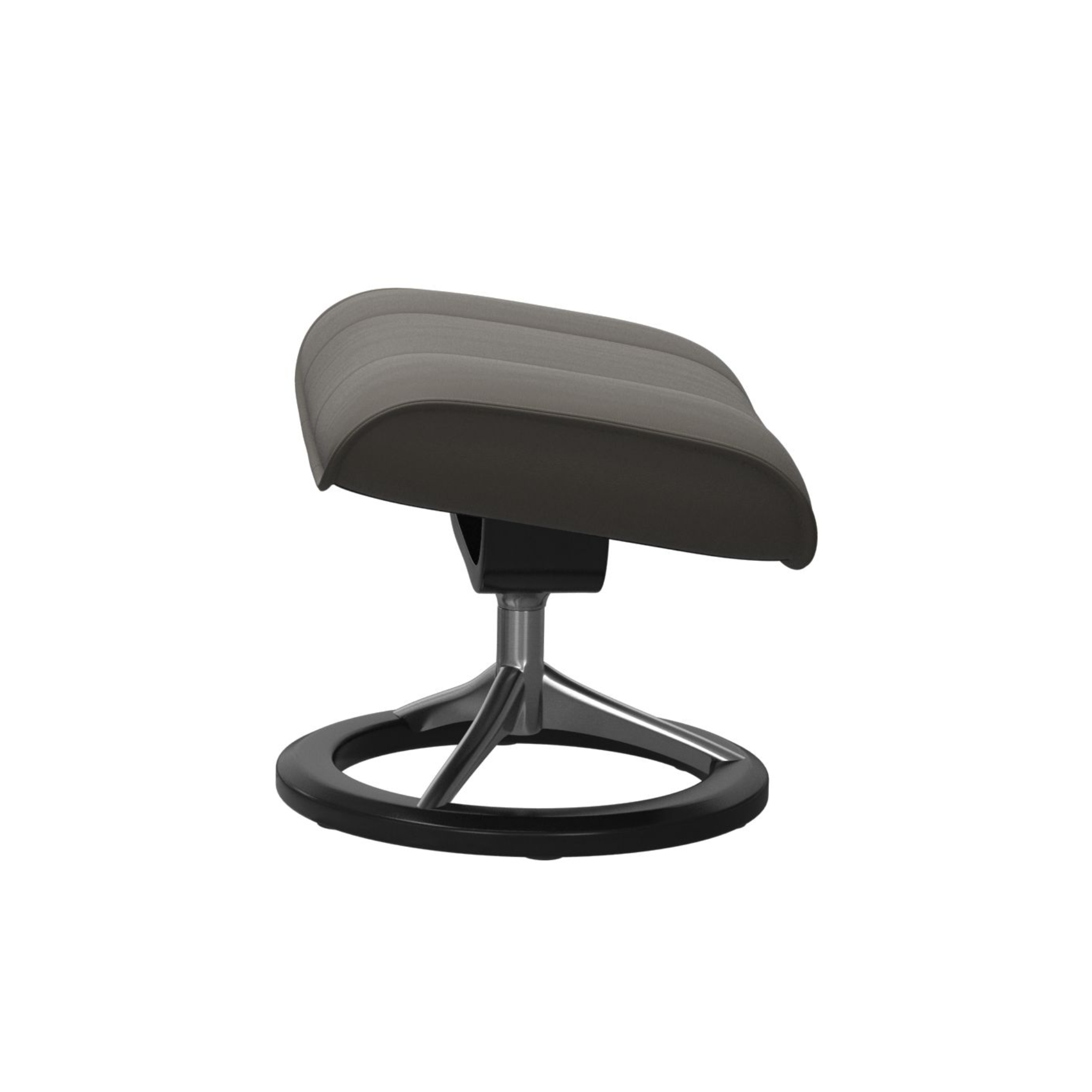 Stressless Admiral fodskammel med Signature-stel i Paloma Metal Grey