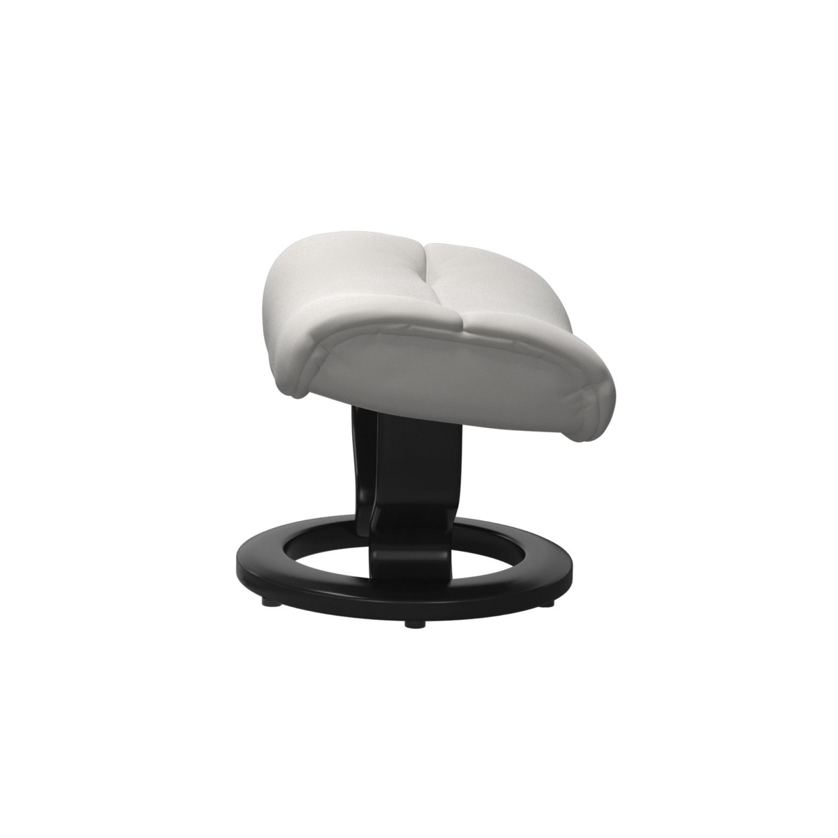 Stressless Sunrise fodskammel med Classic-stel i Batick Platinum Grey