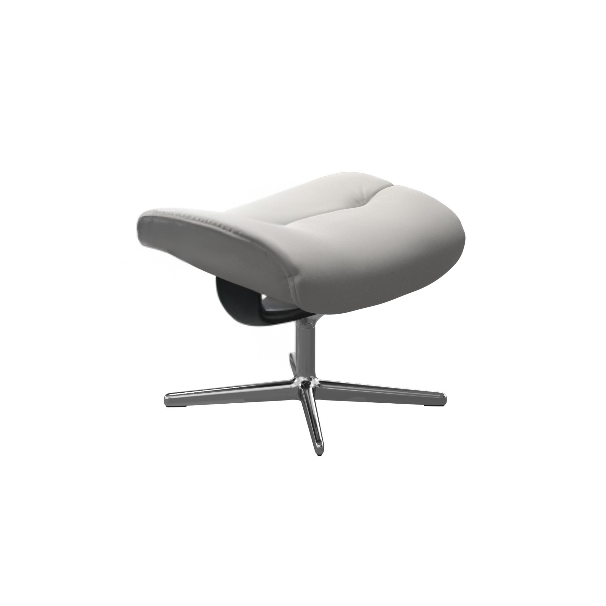 Stressless Sunrise fodskammel med Cross-stel i Batick Platinum Grey