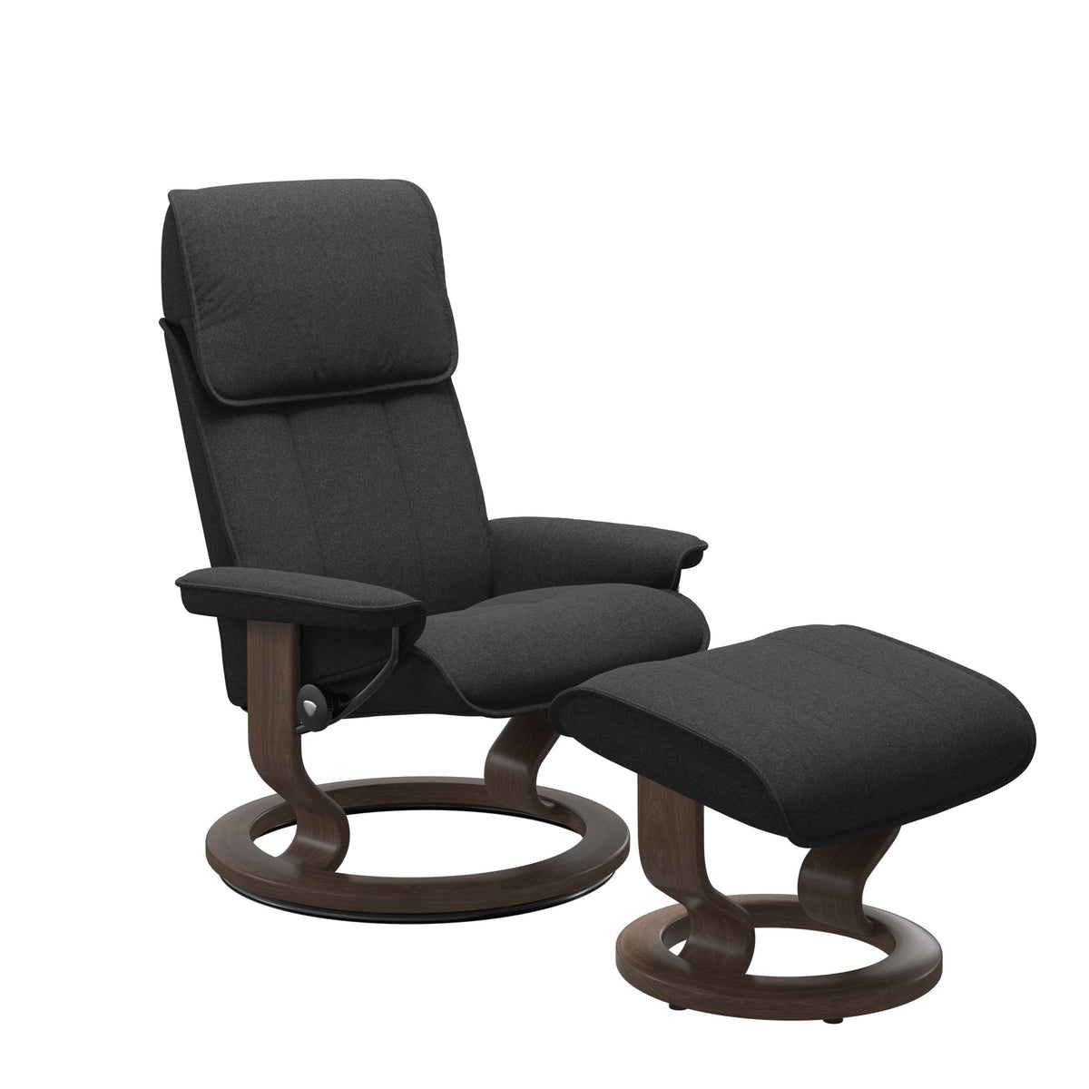 Stressless Admiral Classic lænestol i Calido stof Dark Grey