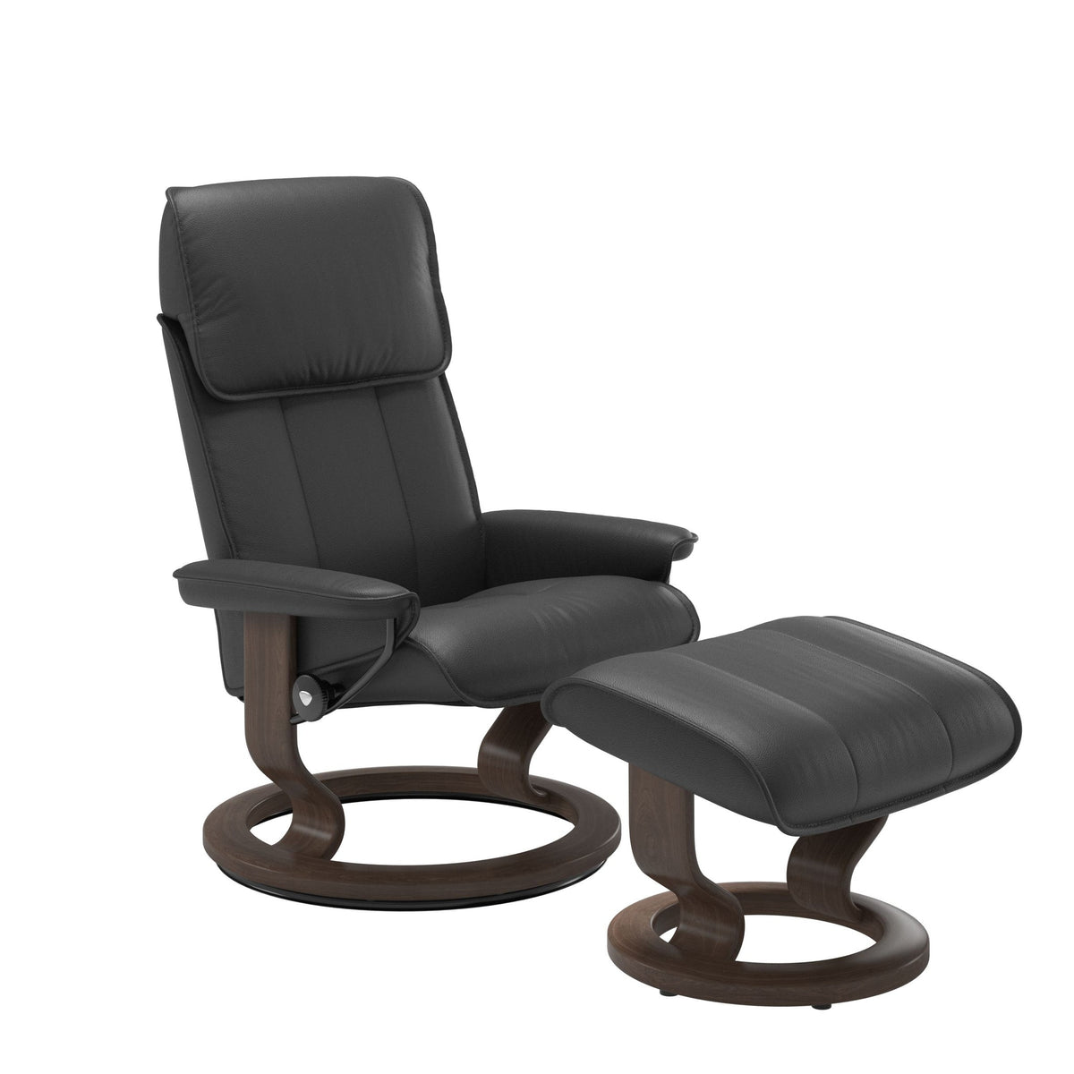 Stressless Admiral Classic lænestol i Velaro okselæder Anthracite