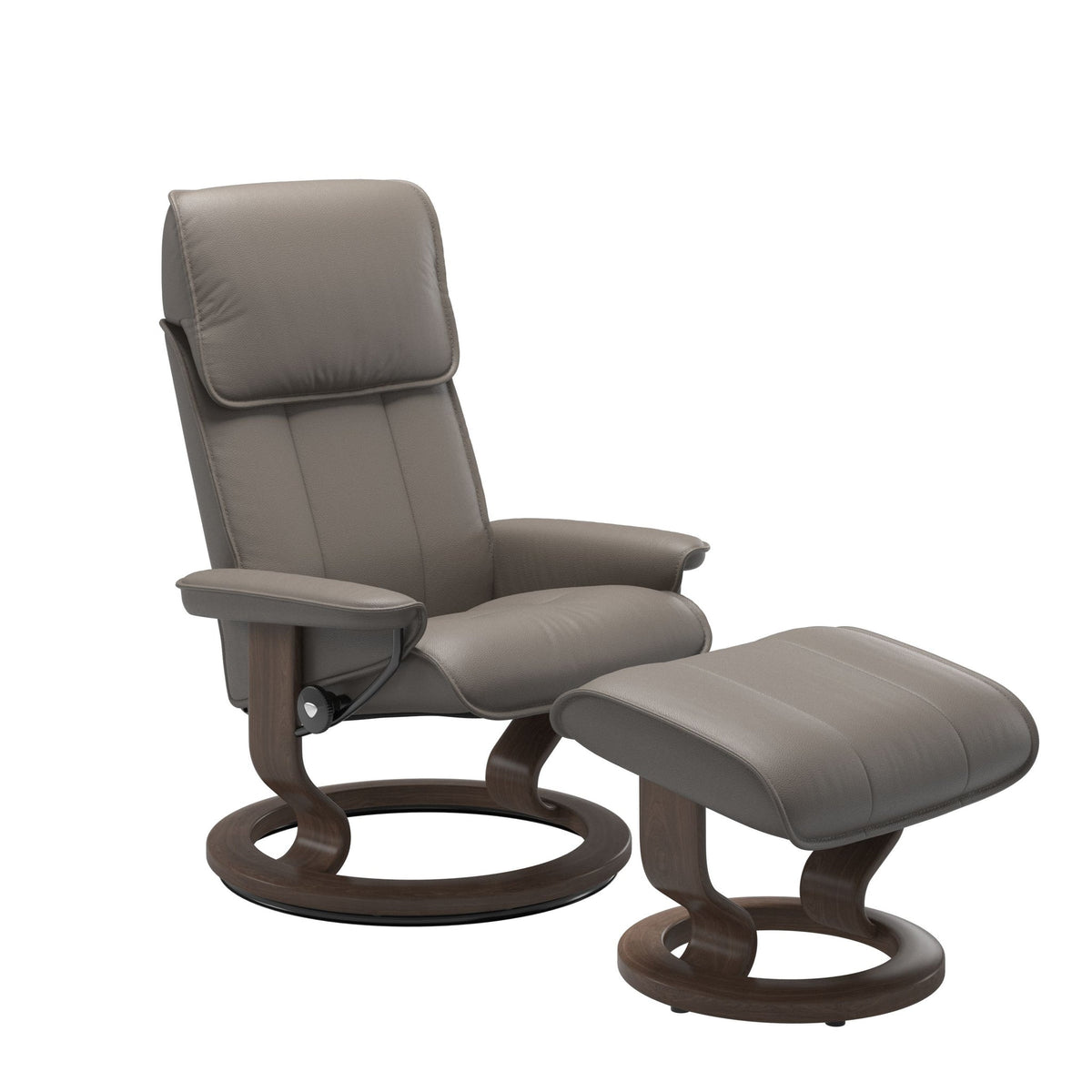 Stressless Admiral Classic lænestol i Velaro okselæder Grey
