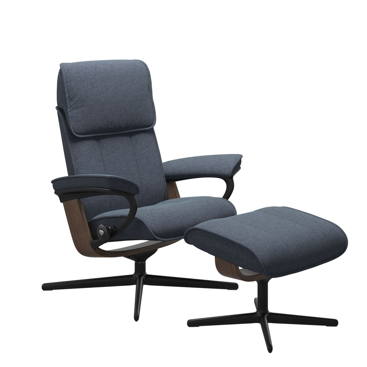 Stressless Admiral Cross lænestol i Calido stof Blue
