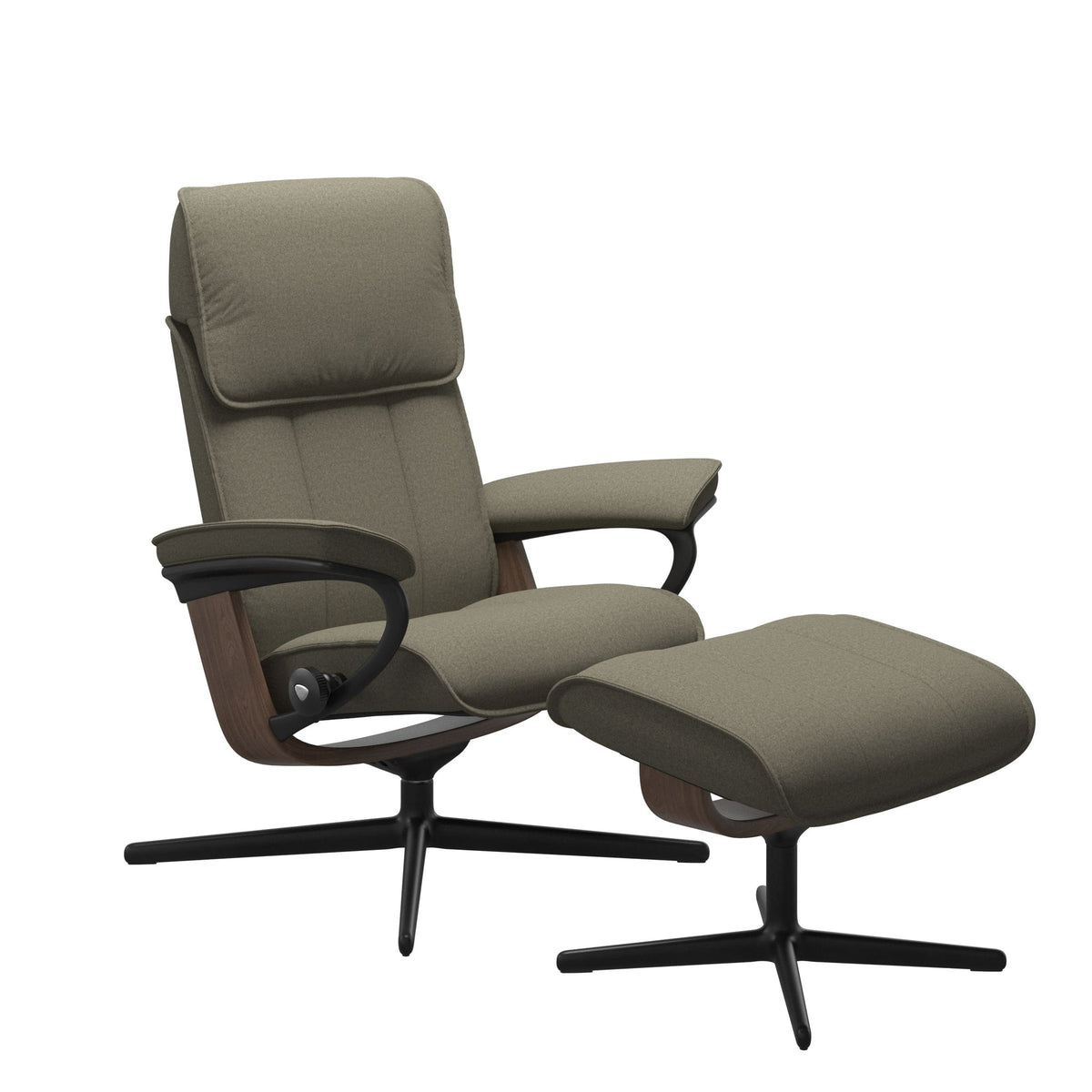 Stressless Admiral Cross lænestol i Calido stof Olive