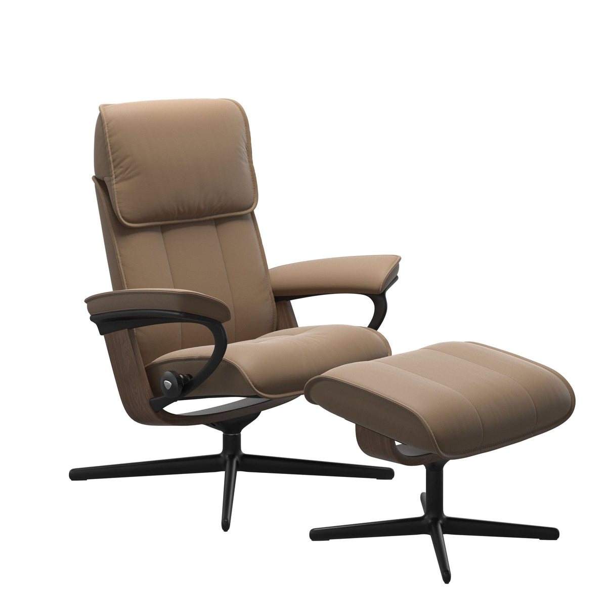 Stressless Admiral Cross lænestol i Paloma Almond