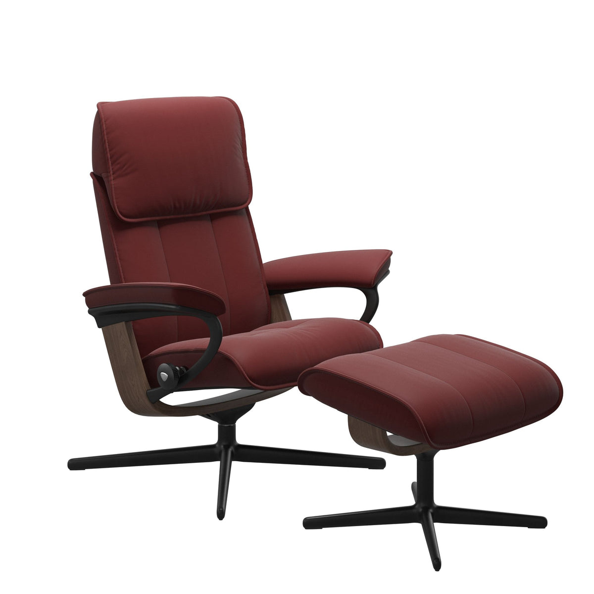 Stressless Admiral Cross lænestol i Paloma Cherry