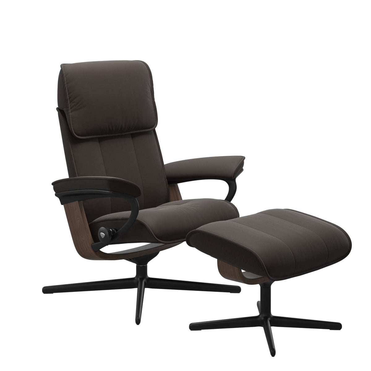 Stressless Admiral Cross lænestol i Paloma Chestnut