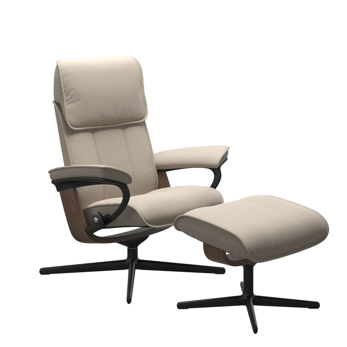 Stressless Admiral Cross lænestol i Paloma Fog