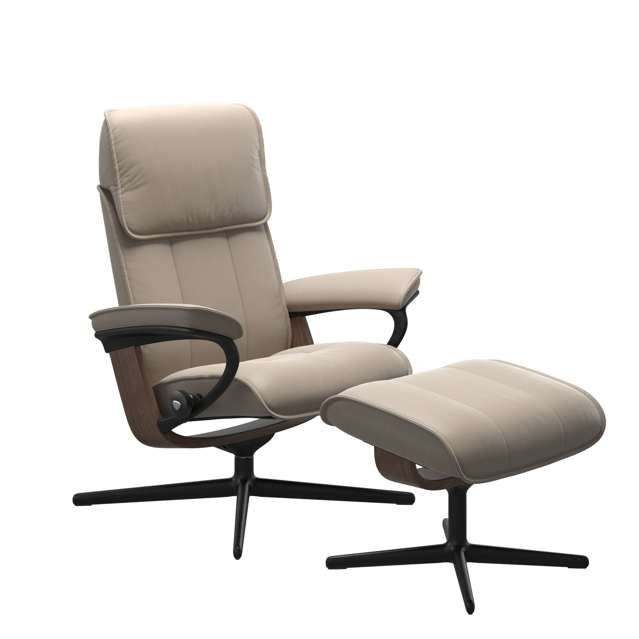 Stressless Admiral Cross lænestol i Paloma Mushroom