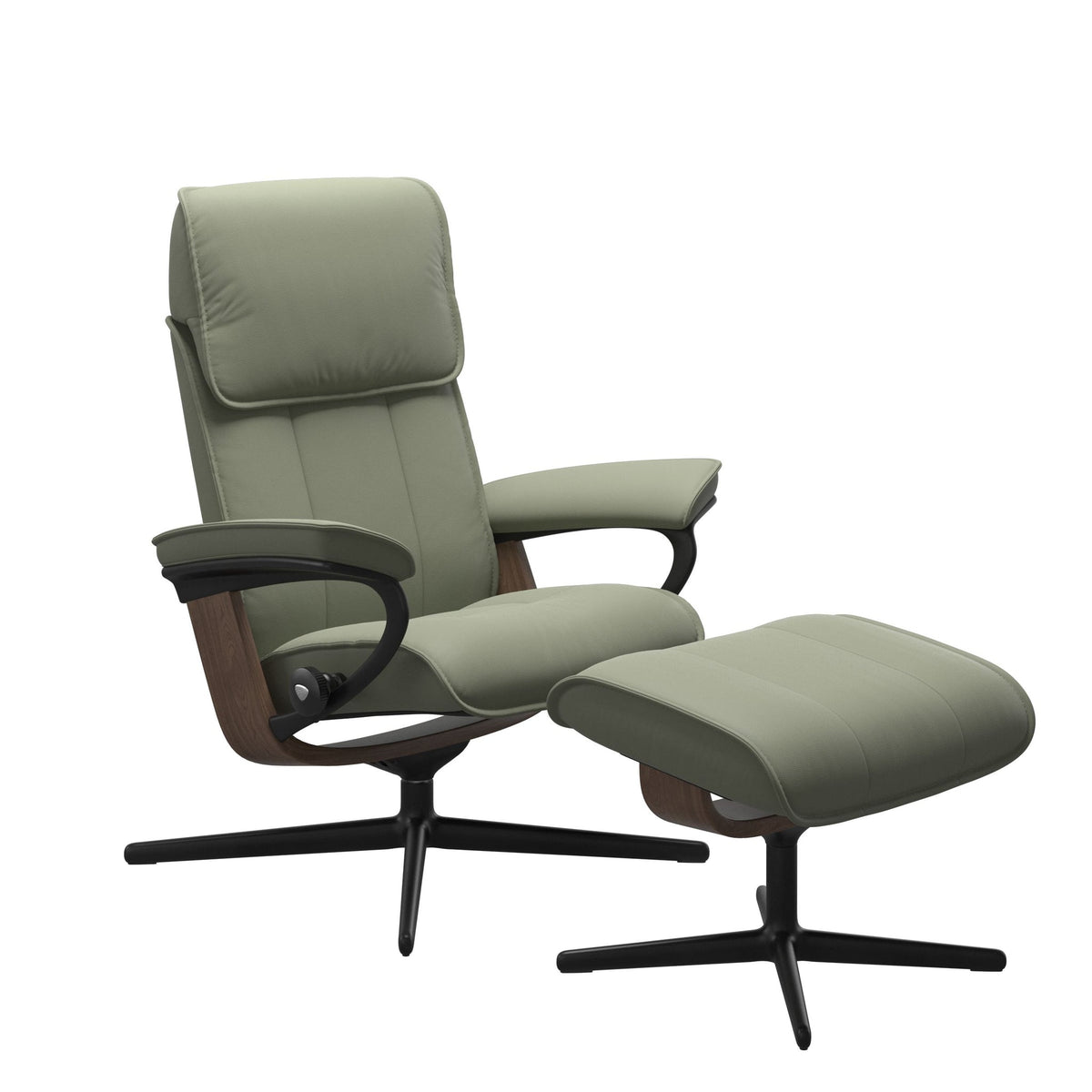 Stressless Admiral Cross lænestol i Paloma Shadow Green
